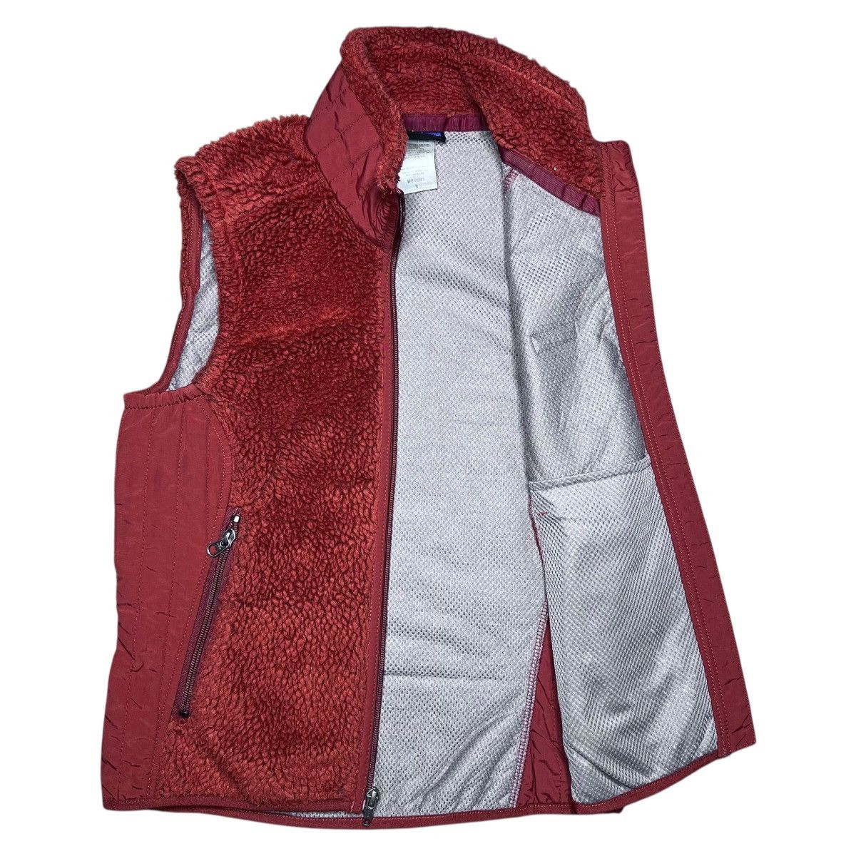 Patagonia Patagonia Retro-X Women’s Zip Up Rust Orange Pile Vest Sz S Size S / US 4 / IT 40 - 2 Thumbnail
