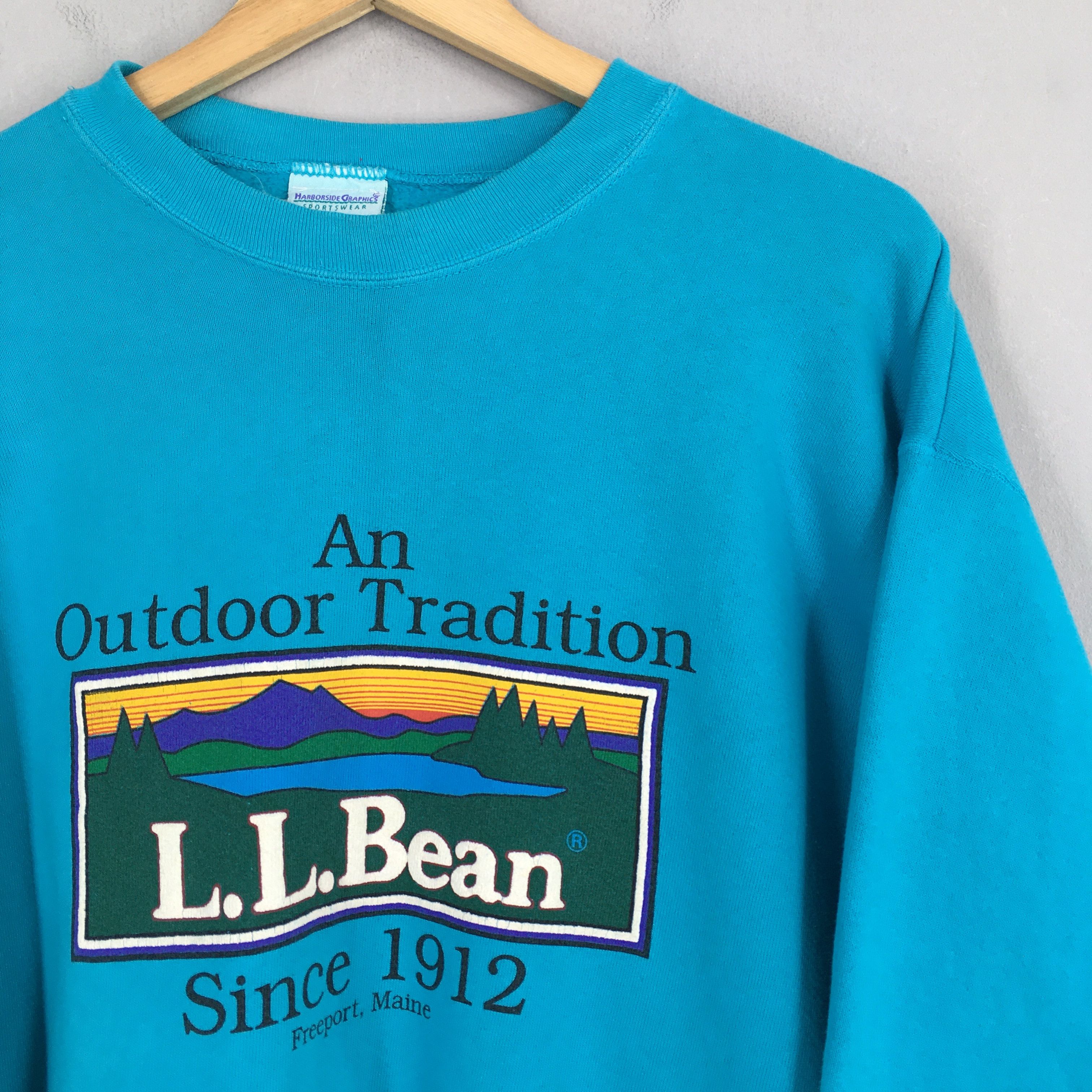 L.L. Bean × Vintage Vintage LL Bean Blue Sweatshirt Medium Size US M / EU 48-50 / 2 - 2 Thumbnail