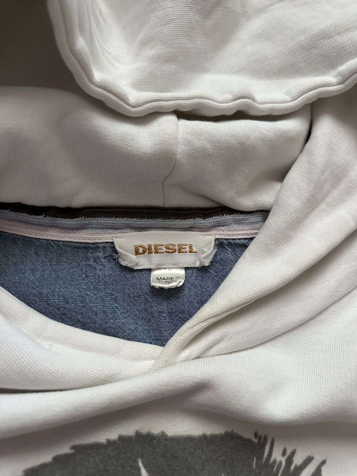 Diesel White Diesel Hoodie Size US M / EU 48-50 / 2 - 4 Thumbnail