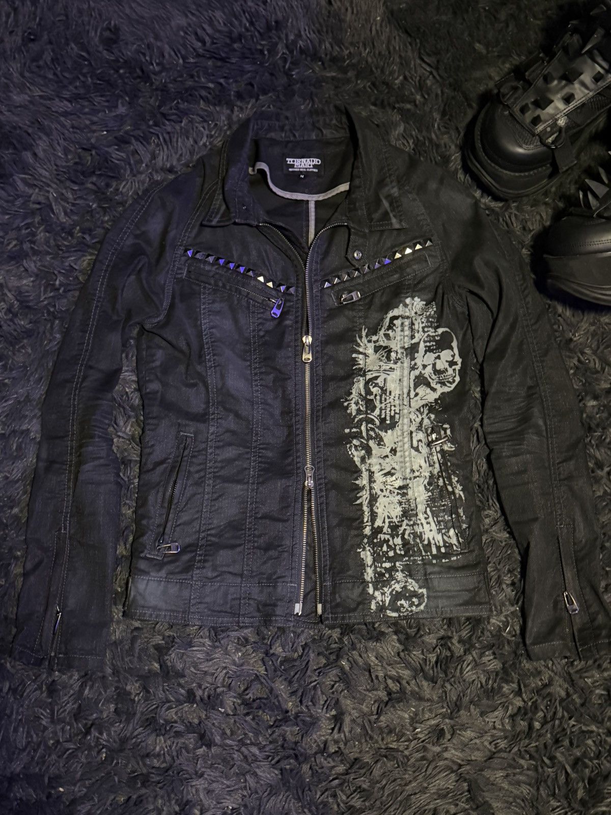 Tornado Mart Tornado Mart 00s Studded Rider Jacket Size US M / EU 48-50 / 2 - 1 Thumbnail