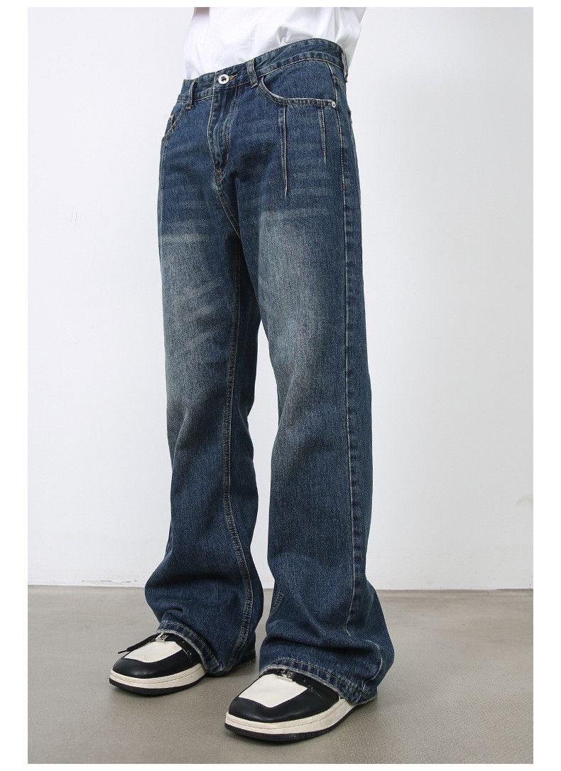 Japanese Brand American retro washed distressed street casual flared jeans Size US 32 / EU 48 - 4 Thumbnail
