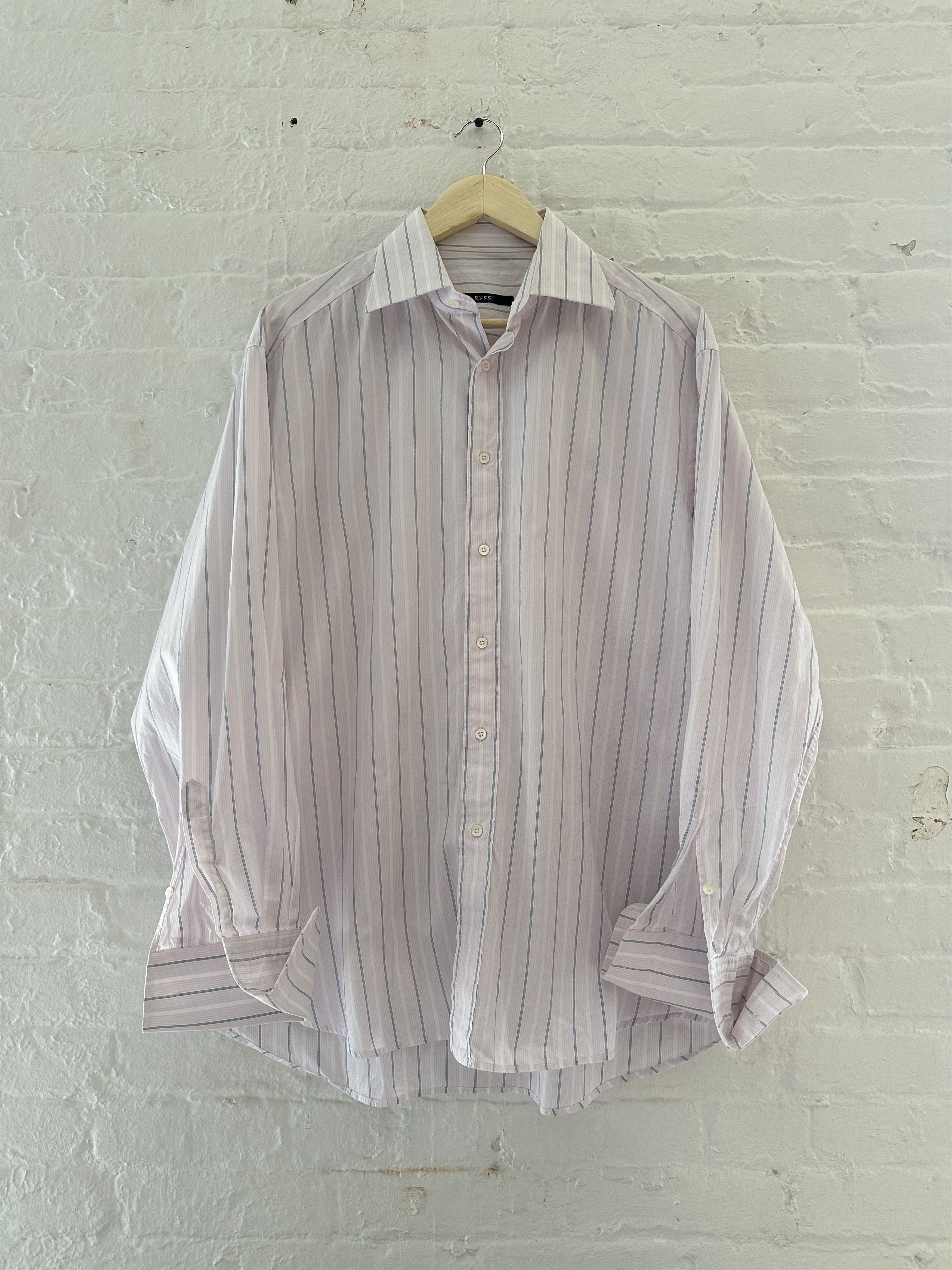 Gucci Gucci by Tom Ford Multi Striped Button Up Shirt Size US XL / EU 56 / 4 - 1 Thumbnail