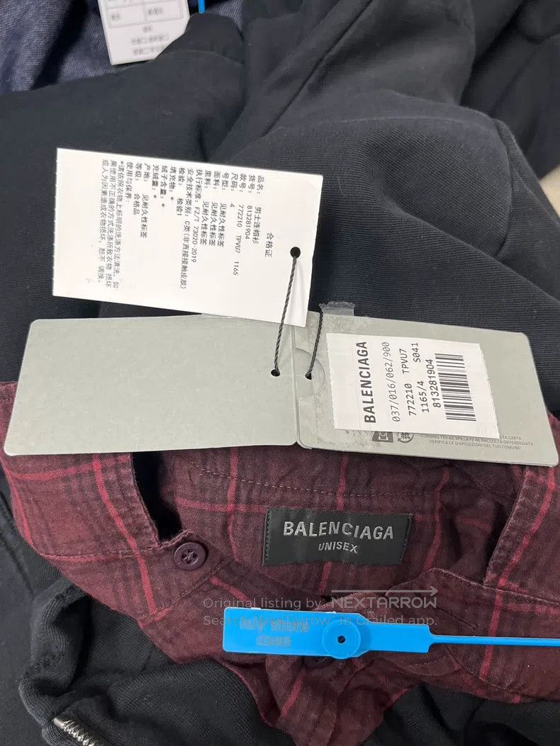 Balenciaga Balenciaga Shirt Sweatshirt Hybrid Size US XL / EU 56 / 4 - 5 Thumbnail