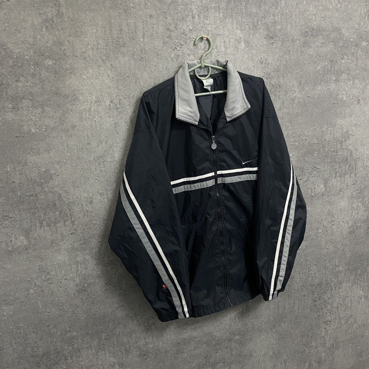 Nike 2000s Nike Track Jacket Vintage Rare Nylon Size US L / EU 52-54 / 3 - 3 Thumbnail