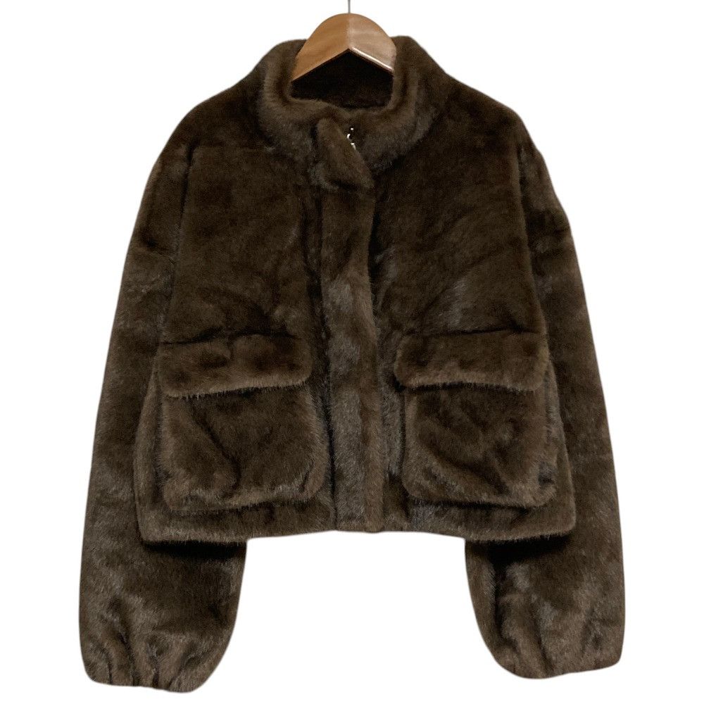Other Other Atlantis Faux Fur Short Jacket Plastic / Synthetic Outerwear A0854LB442 DUTY FREE for USA Size ONE SIZE - 1 Thumbnail