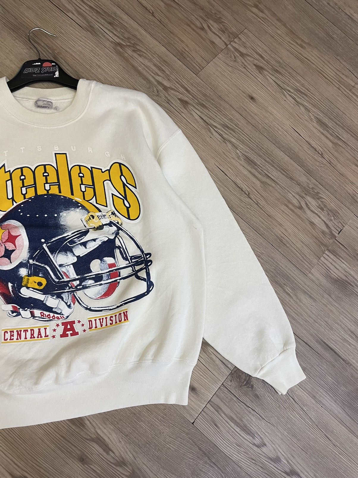 Vintage Pittsburgh Steelers Central A Division Pullover Sweatshirt Size US L / EU 52-54 / 3 - 4 Thumbnail