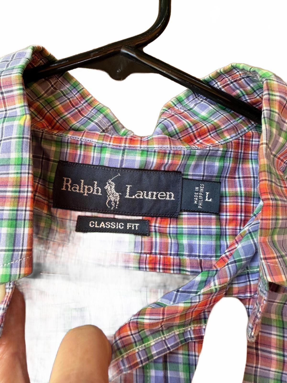 Polo Ralph Lauren Ralph Lauren Classic Fit Short Sleeve Button-Down Shirt Size US L / EU 52-54 / 3 - 2 Thumbnail
