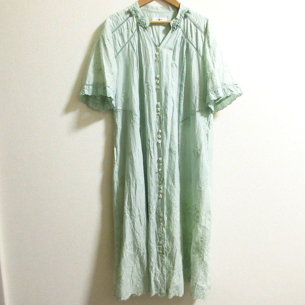 Other Other Ingeborg Lily of the Valley Embroidery Long Dress Others Dresses DUTY FREE for USA Size ONE SIZE - 1 Thumbnail
