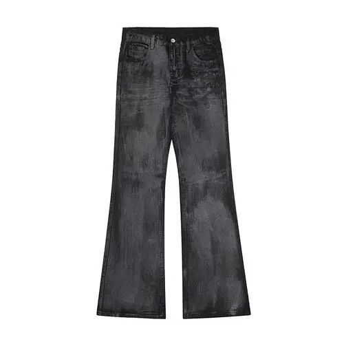 Jean paint distressed wax flared pants Size US 30 / EU 46 - 3 Thumbnail
