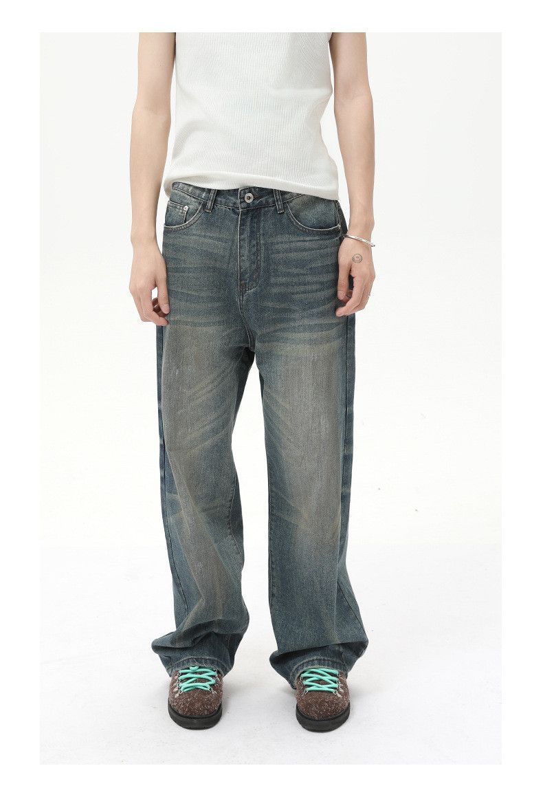 Japanese Brand × Jean Washed vintage distressed whisker washed casual jeans Size US 32 / EU 48 - 1 Thumbnail
