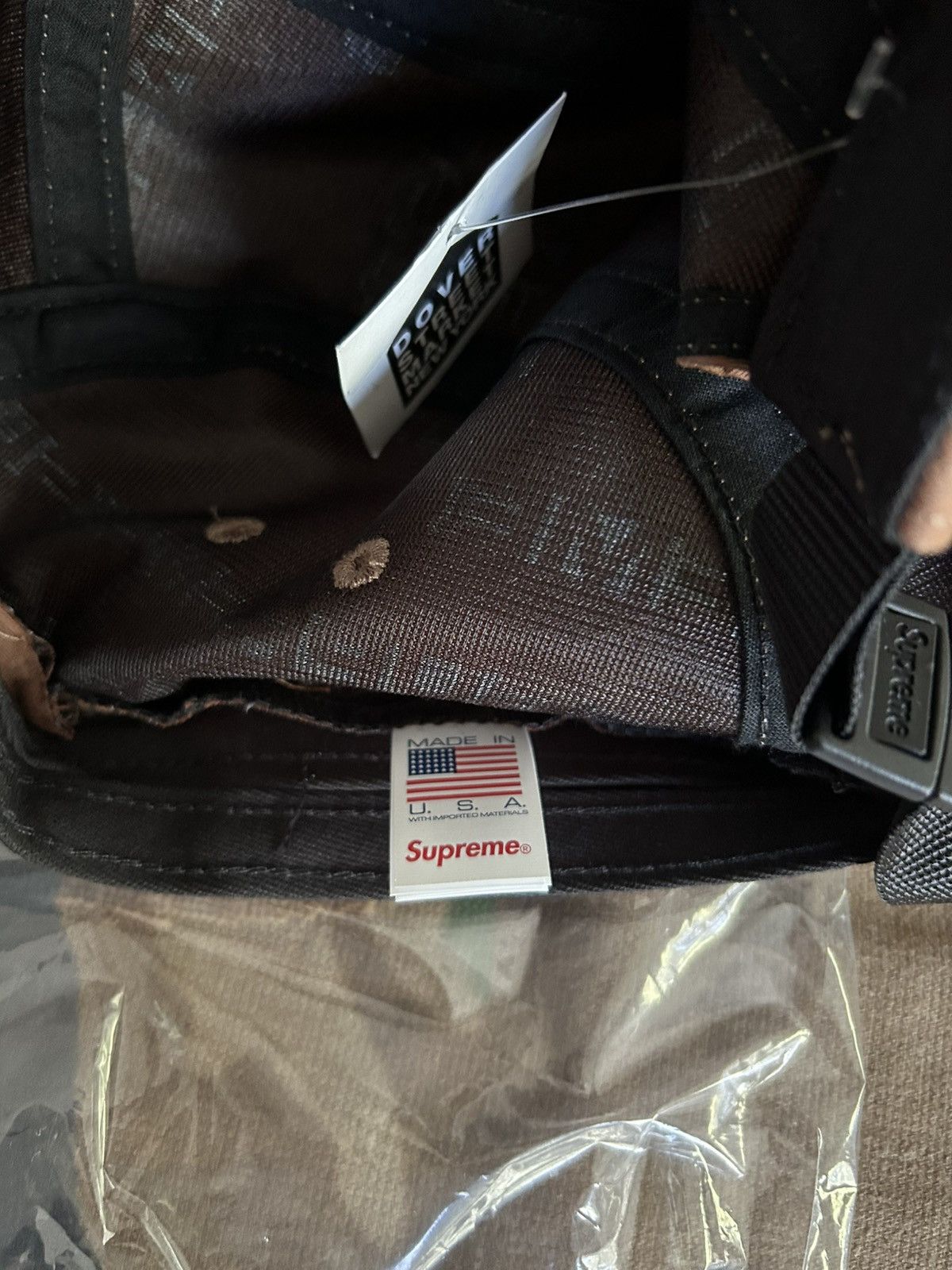 Supreme Supreme Reflective Jacquard Camp Cap Brown FW24 Size ONE SIZE - 11 Thumbnail