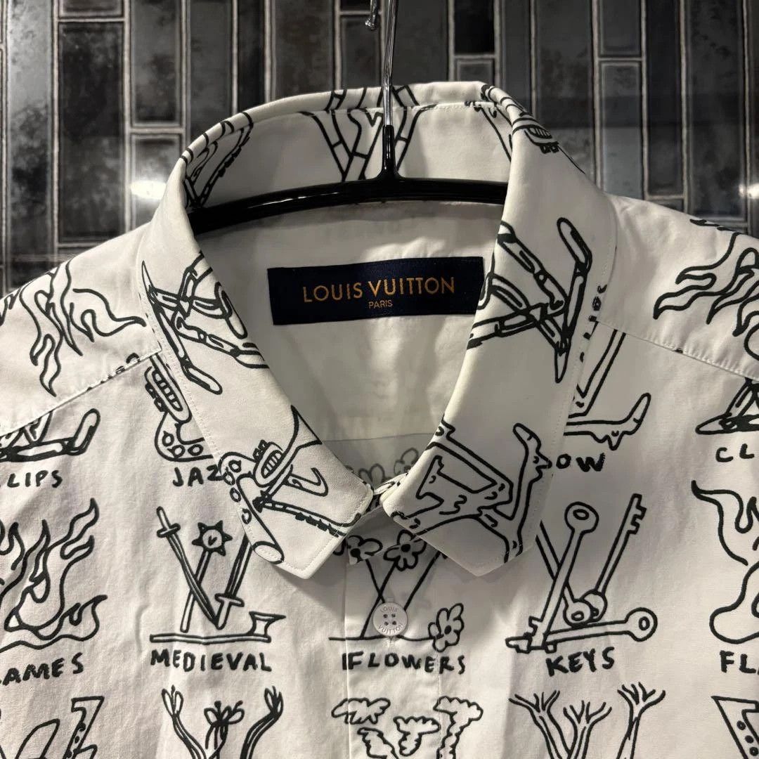 Louis Vuitton Louis Vuitton Long Sleeve Graphic Shirt Size US M / EU 48-50 / 2 - 2 Thumbnail