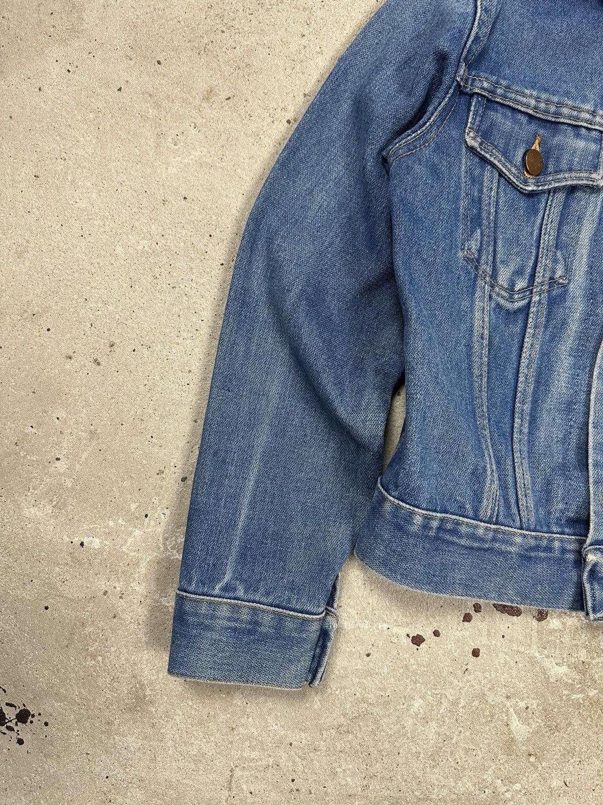 Wrangler Vintage 80s Wrangler Denim Jeans Trucker Jacket rare Size XS / US 0-2 / IT 36-38 - 3 Thumbnail