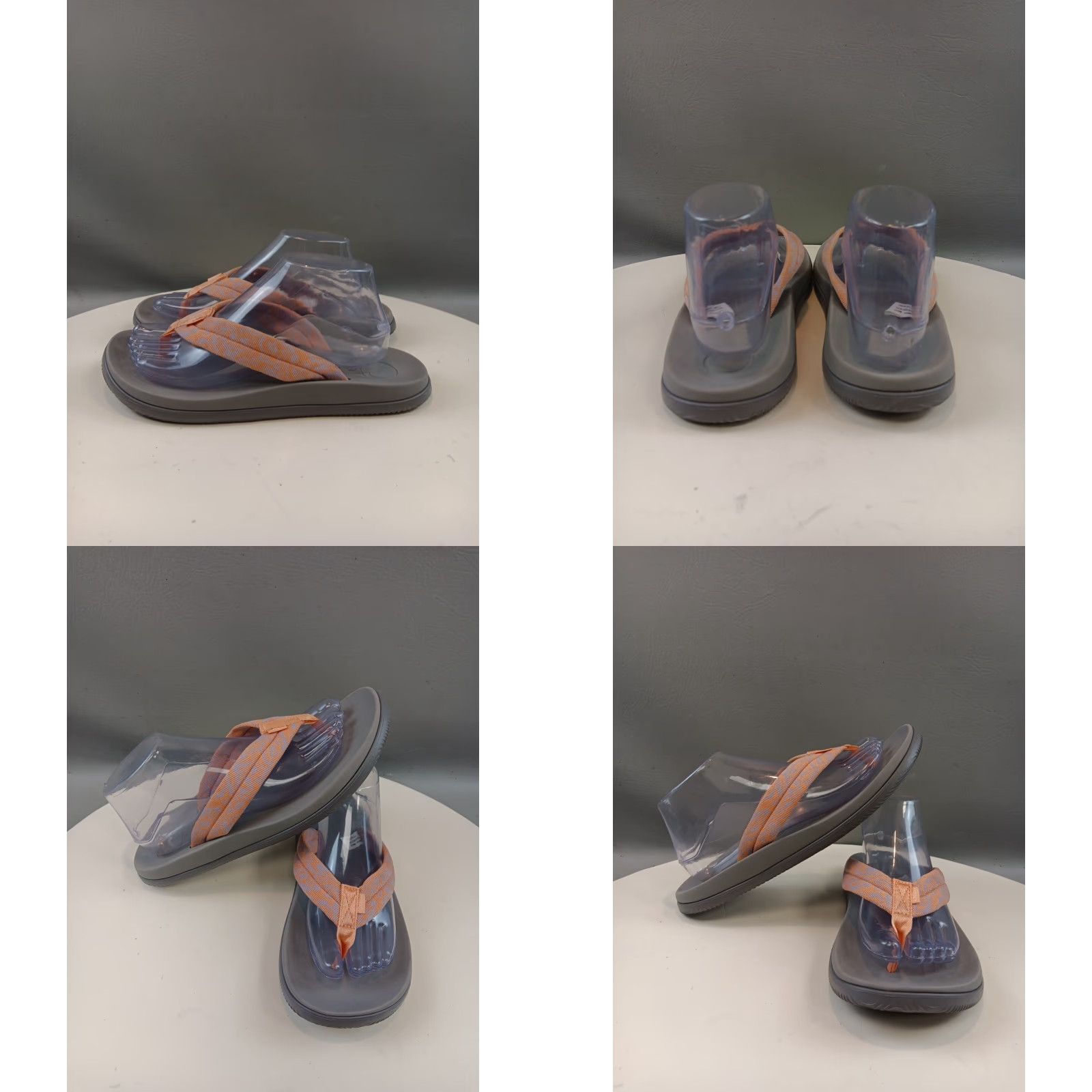 Chaco Chaco Sandals Women Flip Flop Chillos Flip Slip On 10 Pink/Gray Casual Travel blue Summer Womens Size US 8 / IT 38 - 9 Thumbnail