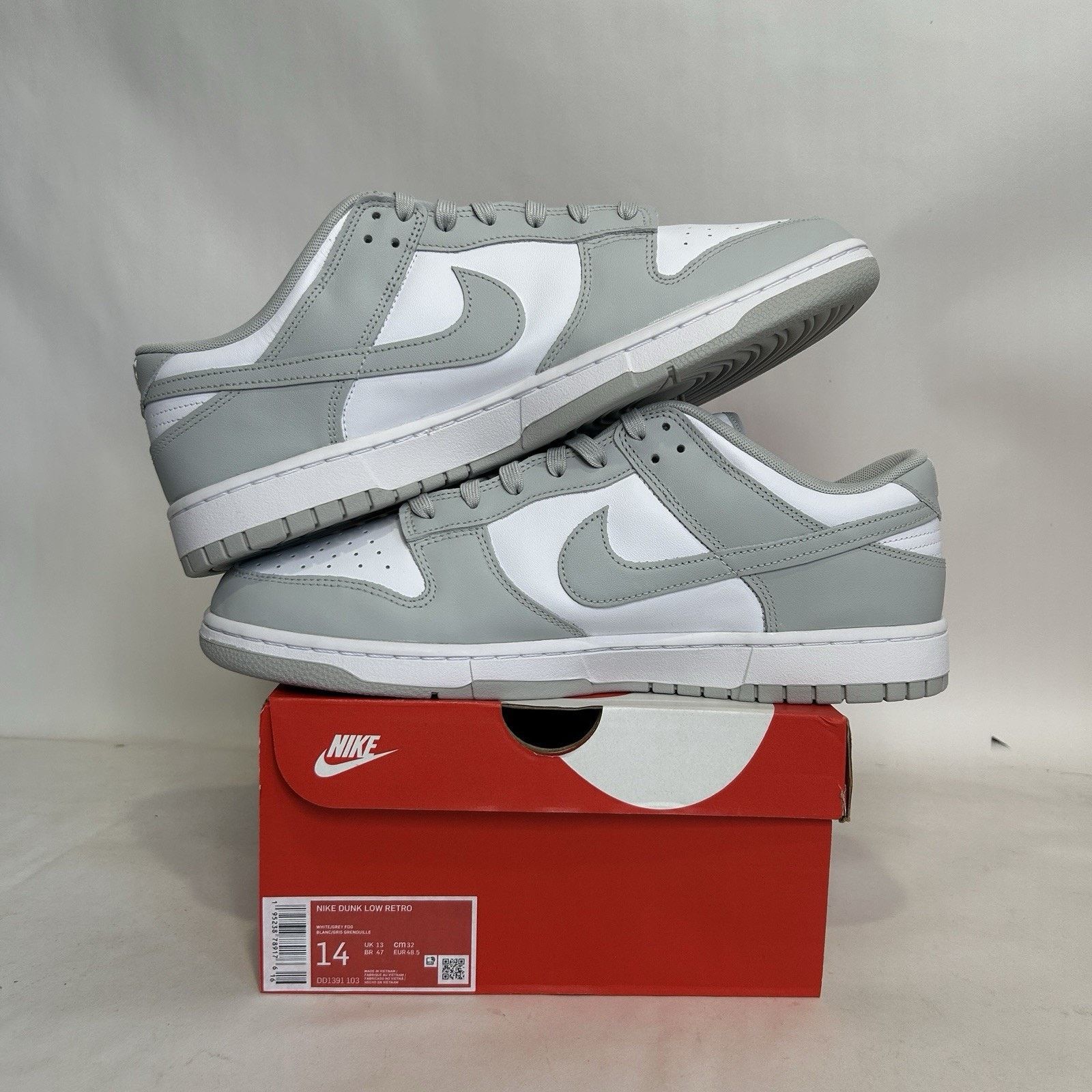 Nike Nike Dunk Low “White Grey Fog” Size US 14 / EU 47 - 4 Thumbnail