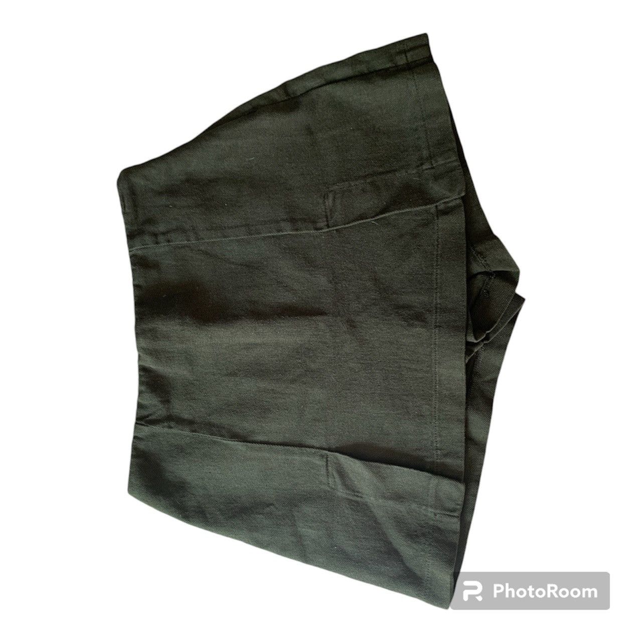 Zara NEW Zara Dark Green Denim Mini ‘Skort’ Y2K Style Size 27" / US 4 / IT 40 - 2 Thumbnail