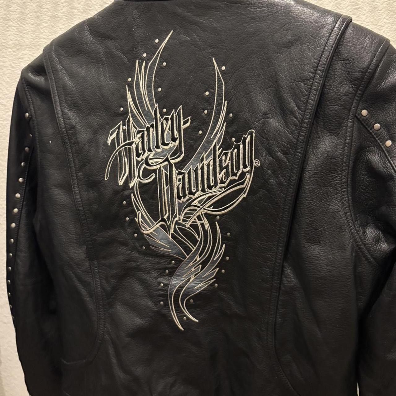 Harley Davidson Vintage Harley Davidson Studded Leather Biker Jacket Size US S / EU 44-46 / 1 - 3 Thumbnail