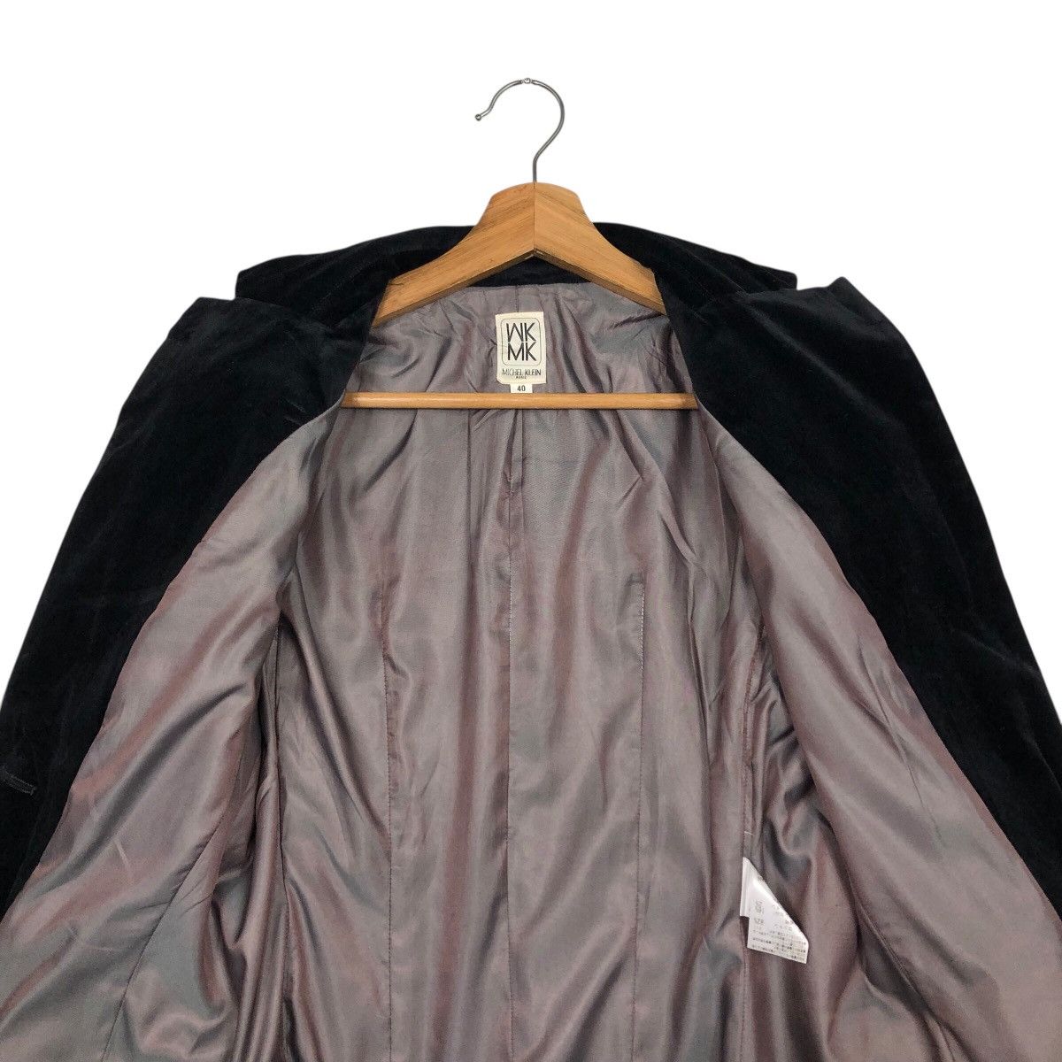Michel Klein 📌Vintage Cropped Biker Jacket Michel Klein Paris Size M / US 6-8 / IT 42-44 - 15 Thumbnail