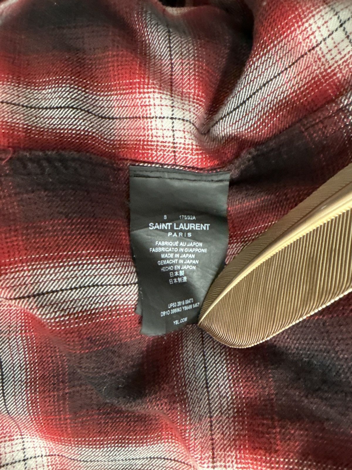 Saint Laurent Paris saint laurent hedi era 2016 flannel Size US S / EU 44-46 / 1 - 5 Thumbnail