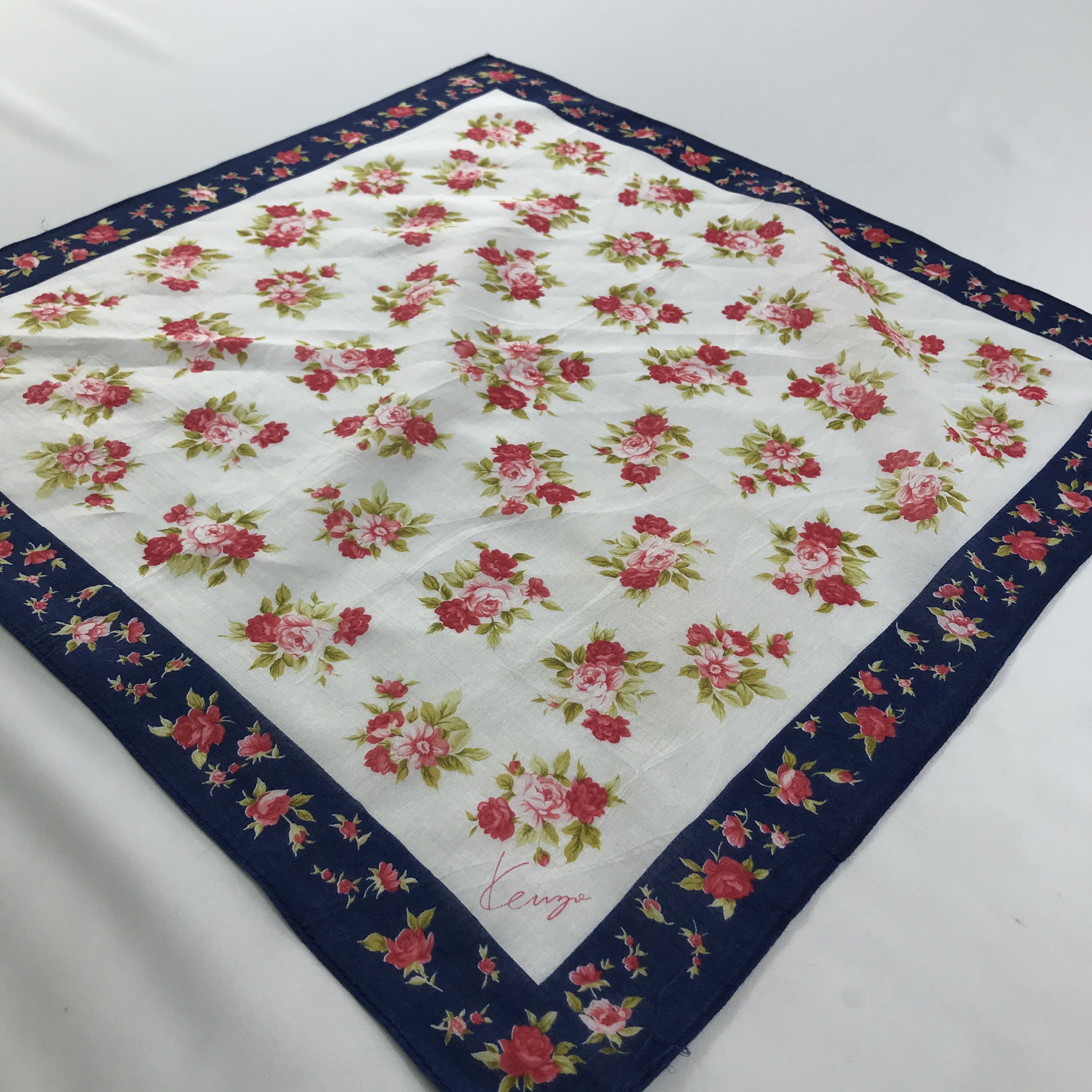 Kenzo × Vintage Kenzo Bandana / Handkerchief / Neckerchief - S1377 Size ONE SIZE - 2 Thumbnail