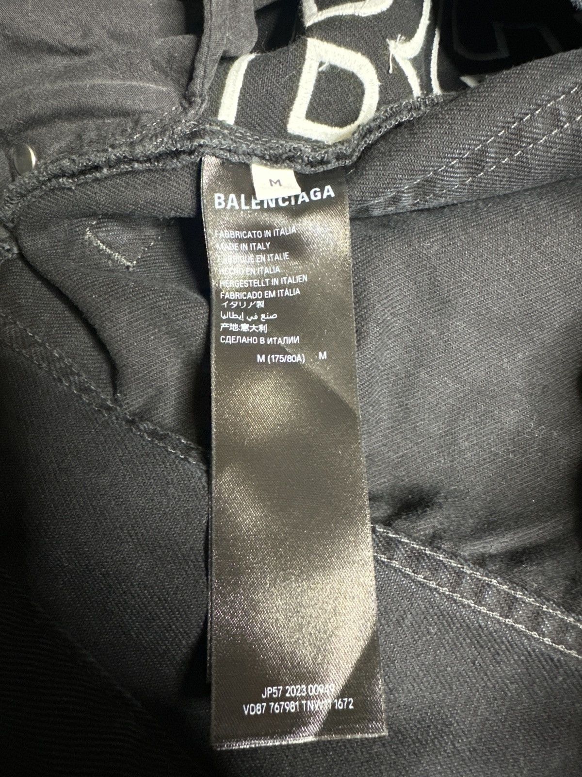 Balenciaga Balenciaga Outline Baggy Black Pants Size US 34 / EU 50 - 5 Thumbnail