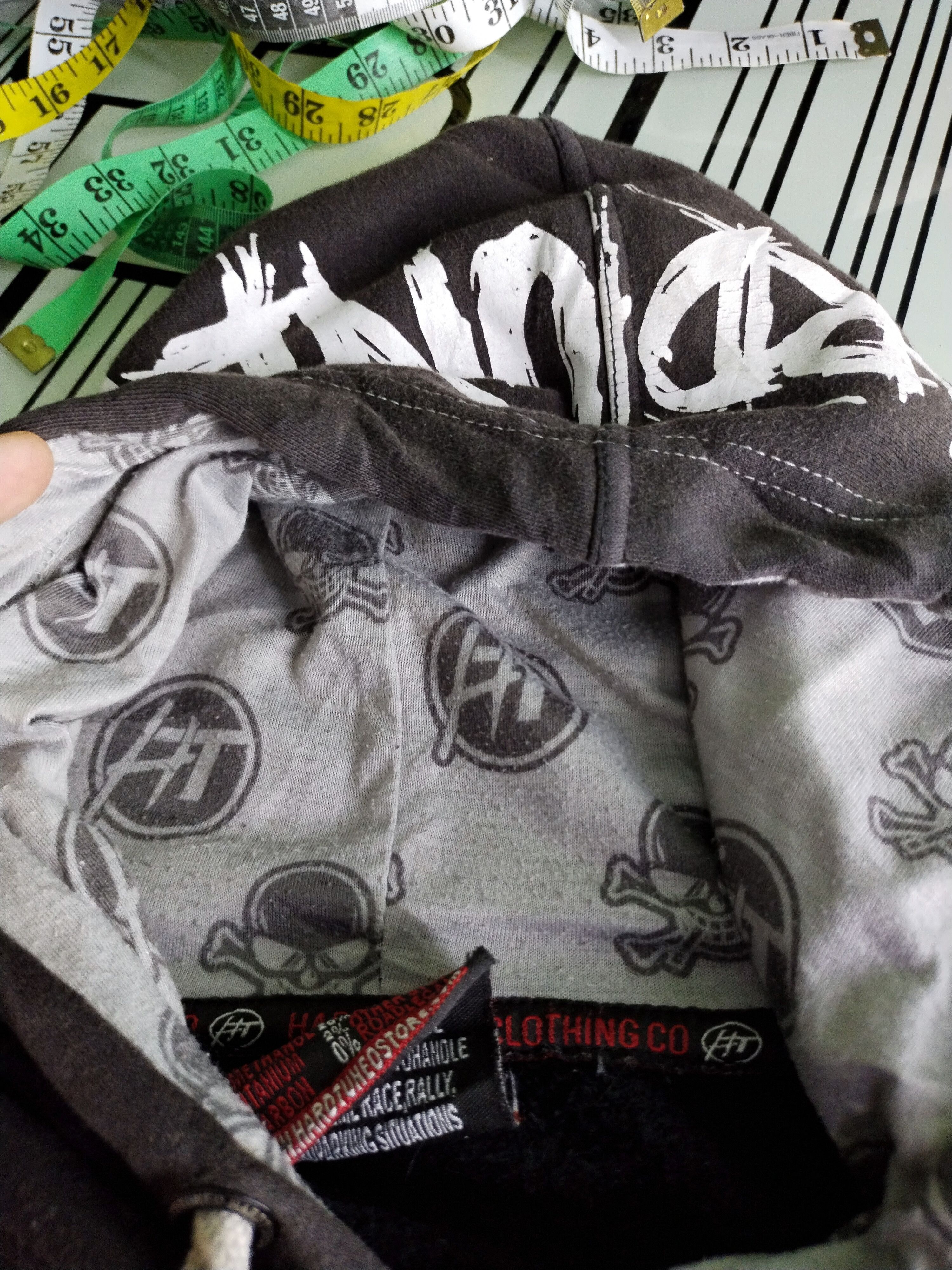 Japanese Brand 🔥 Vtg Origin Labo X Hardtuned Big Print Skull Hoodie Size US L / EU 52-54 / 3 - 12 Thumbnail