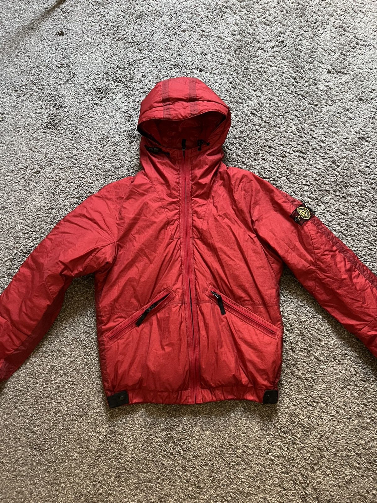 Stone Island mesh badge vintage winter jacket rare