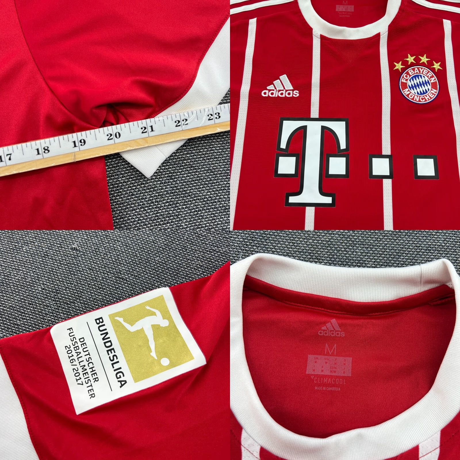 Adidas adidas Bayern Munich 2017 2018 Home Football Jersey Shirt M Adidas Size US M / EU 48-50 / 2 - 8 Thumbnail