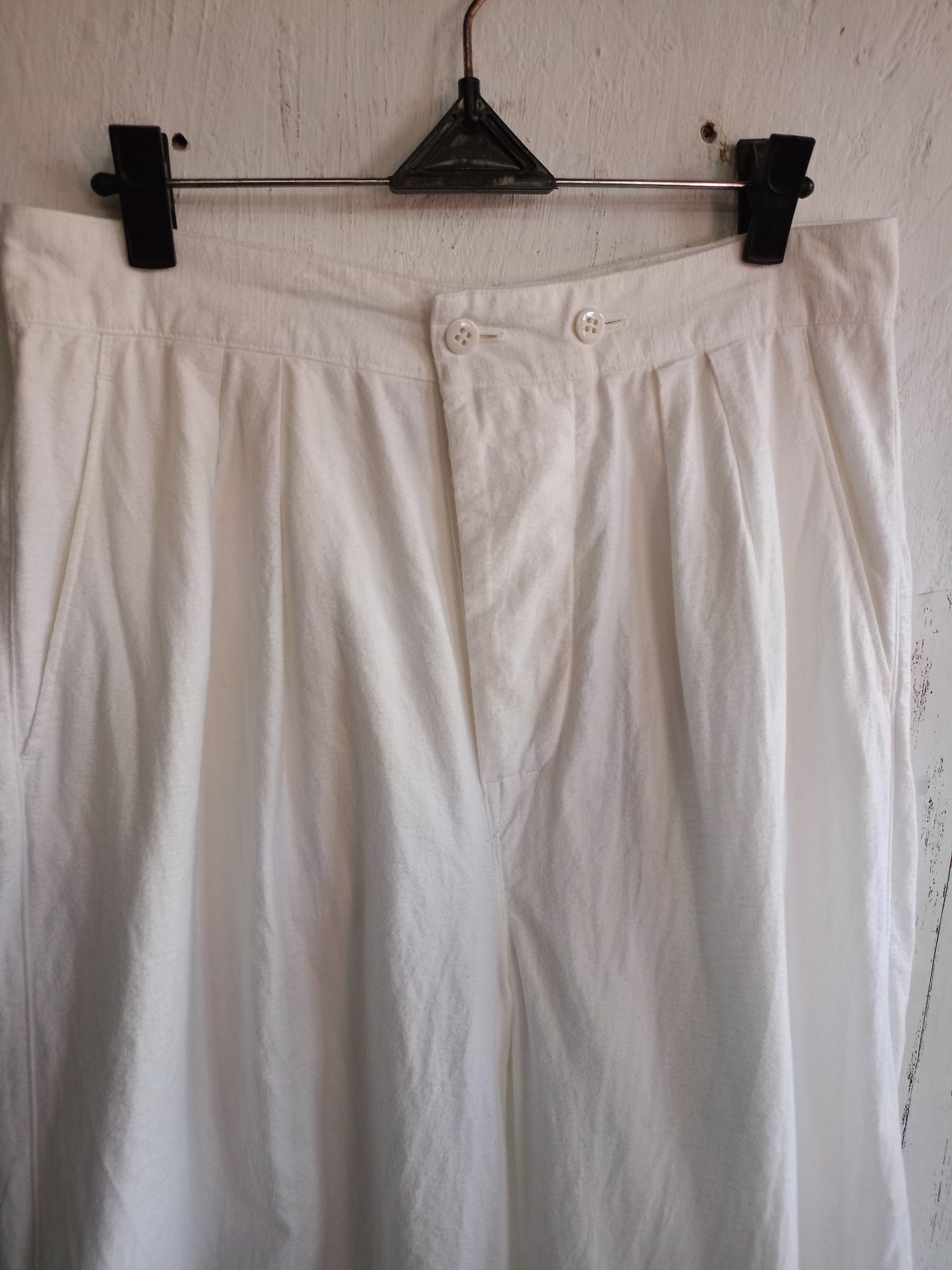 Japanese Brand 2000s Toujours white Pants Size 29" - 4 Thumbnail