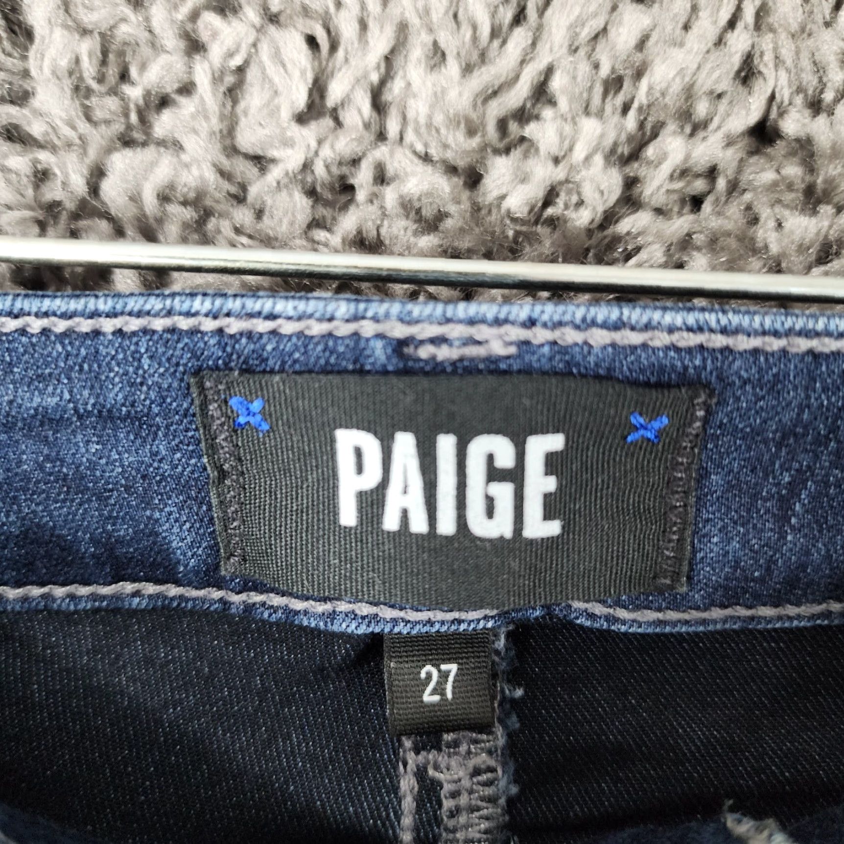 Paige Paige Skyline Womens Jeans Skinny Dark Wash Blue Size 27 Size 27" / US 4 / IT 40 - 3 Thumbnail