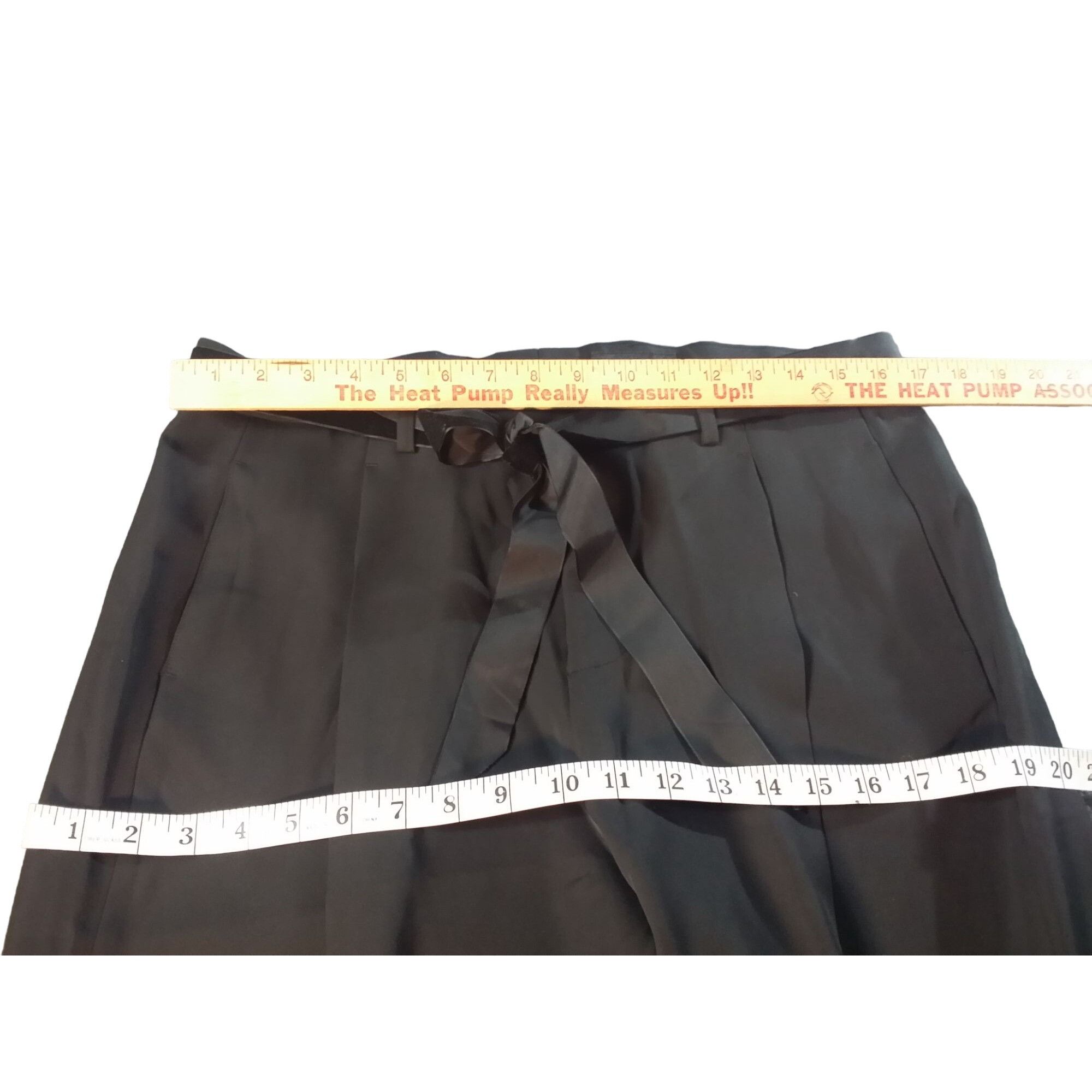 Tom Ford Tom Ford Trouser Dress Pants Women Sz 16 Black Raw Hem Belt Size 38" / US 16 / IT 52 - 4 Thumbnail