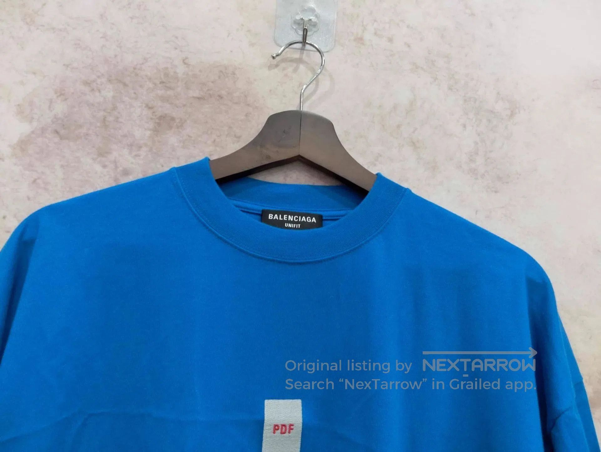 Balenciaga Blue Short Sleeve Graphic T. Size US M / EU 48-50 / 2 - 3 Thumbnail