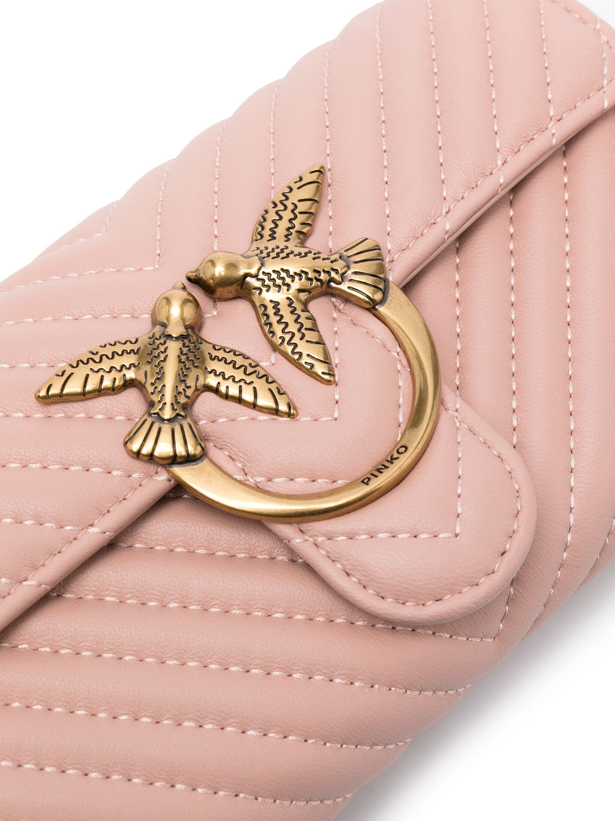 Pinko o1s22i1n0824 Size: OS / Chevron Crossbody Bag in Pink Size ONE SIZE - 4 Thumbnail