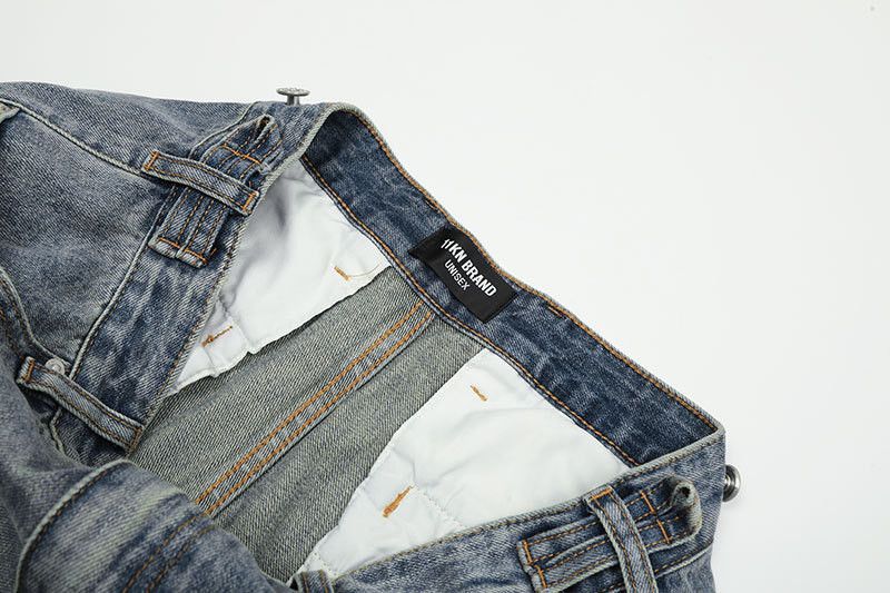Jean Men's American Street Style Wide-Leg Retro Flared Jeans Size US 32 / EU 48 - 4 Thumbnail