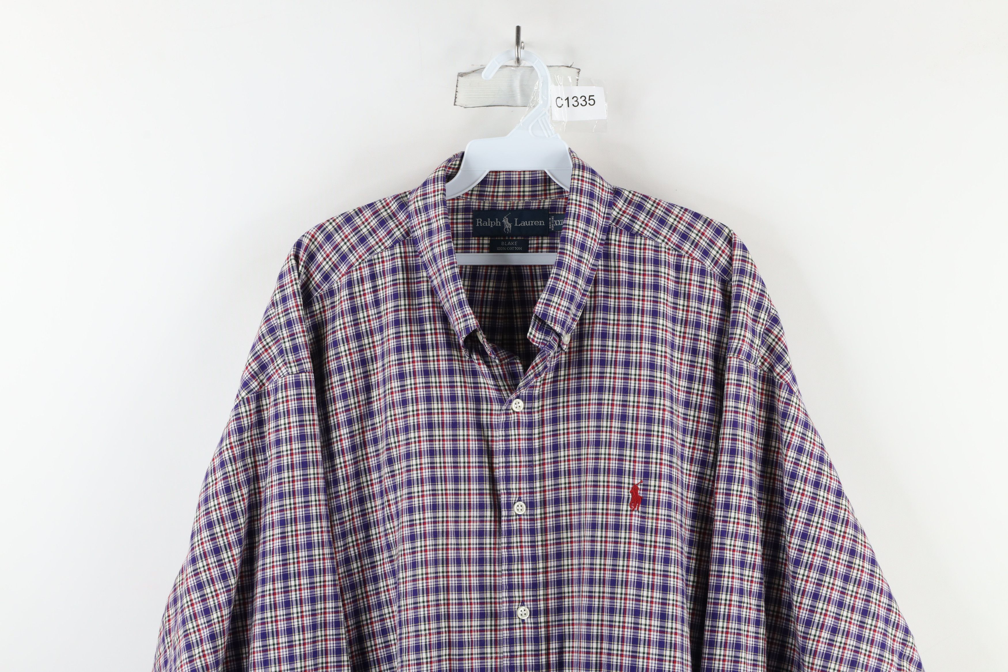 Ralph Lauren × Vintage Vintage 90s Ralph Lauren Blake Collared Button Down Shirt Size US XXL / EU 58 / 5 - 2 Thumbnail