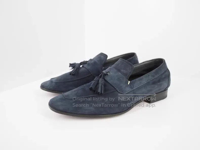 Berluti Berluti Navy Suede Loafers Size US 7 / EU 40 - 1 Thumbnail