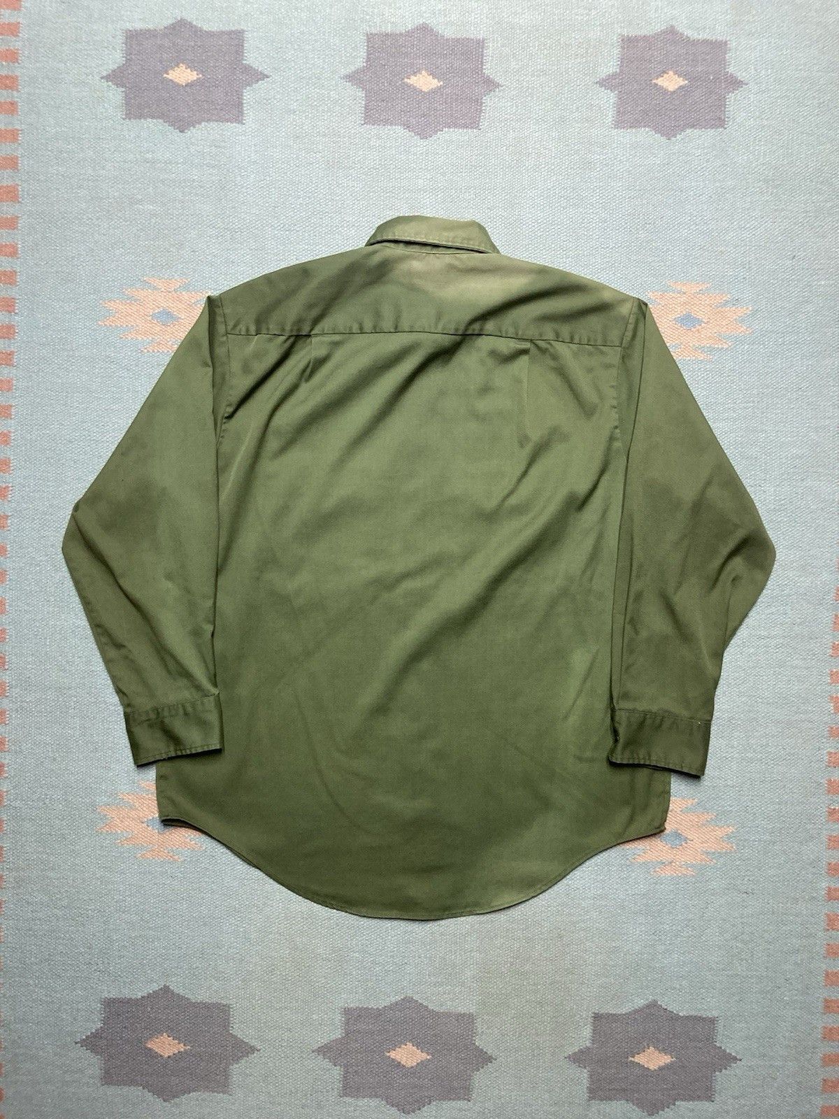 Vintage 70s Big Mac work shirt chino twill faded workwear large Size US L / EU 52-54 / 3 - 7 Thumbnail