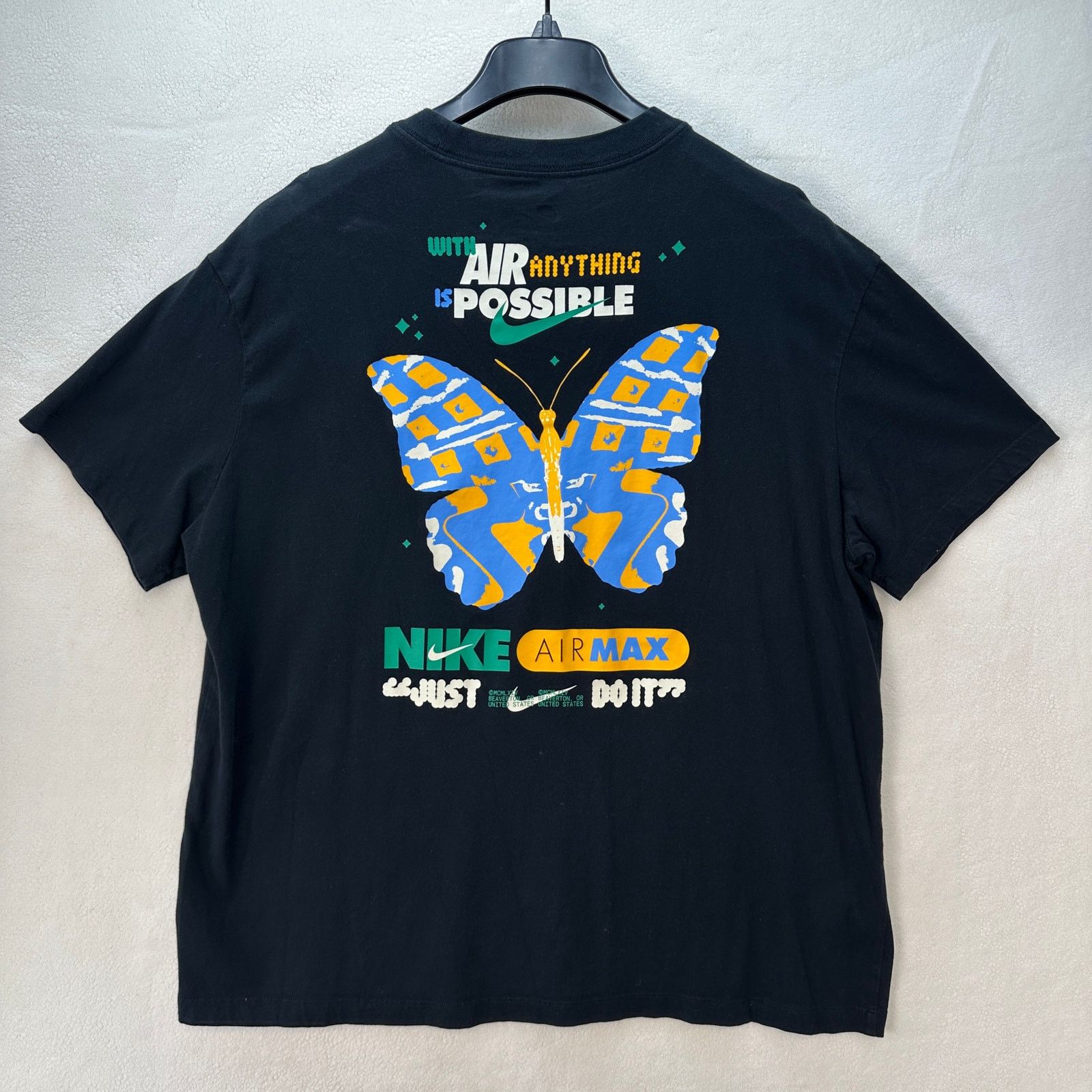 Nike NIKE Women's XL Loose Fit Butterfly T shirt 100% Cotton Size XL / US 12-14 / IT 48-50 - 2 Thumbnail
