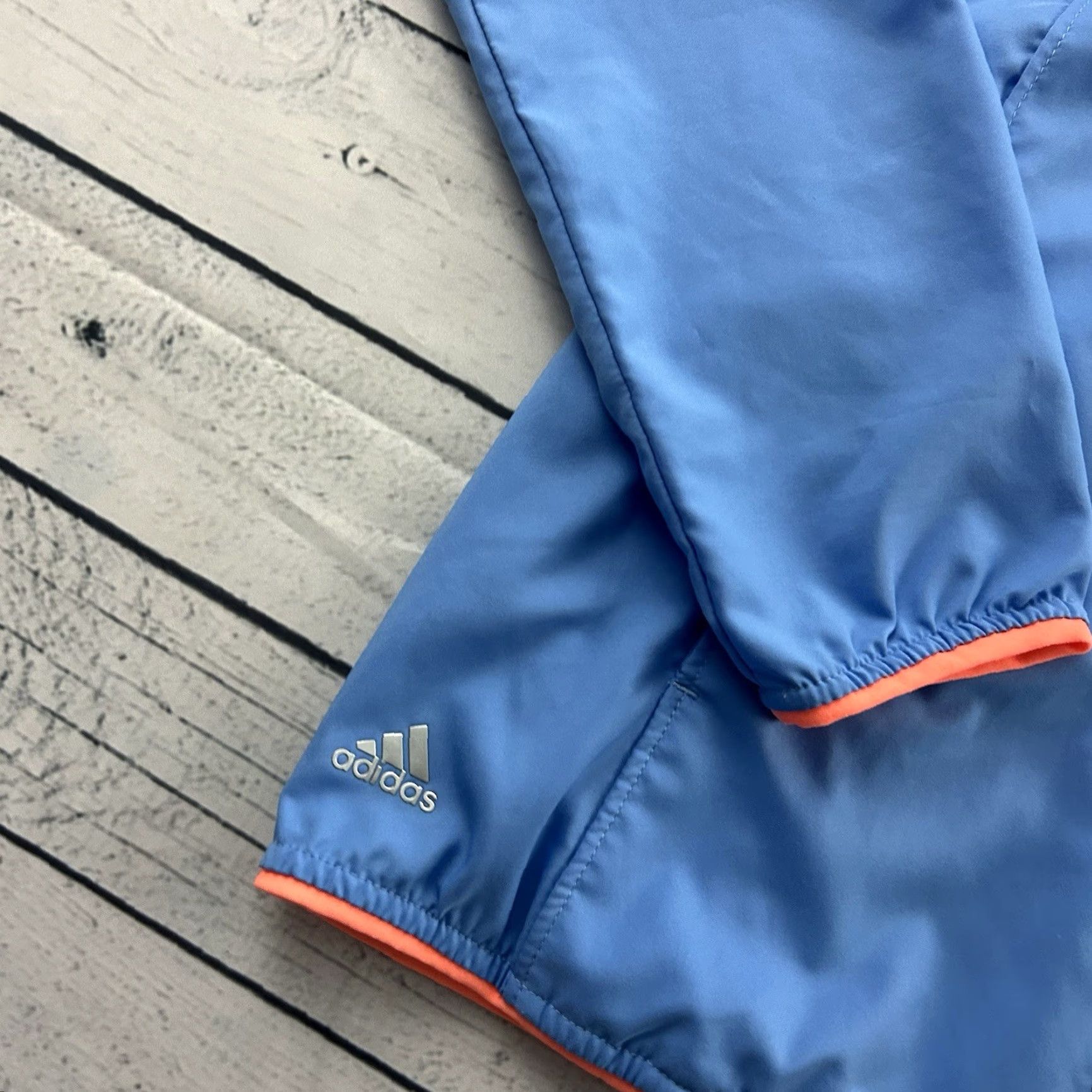 Adidas Adidas Pebble Beach Full Zip Lightweight Windbreaker Golf Jacket Women's XS Blue Size XS / US 0-2 / IT 36-38 - 2 Thumbnail