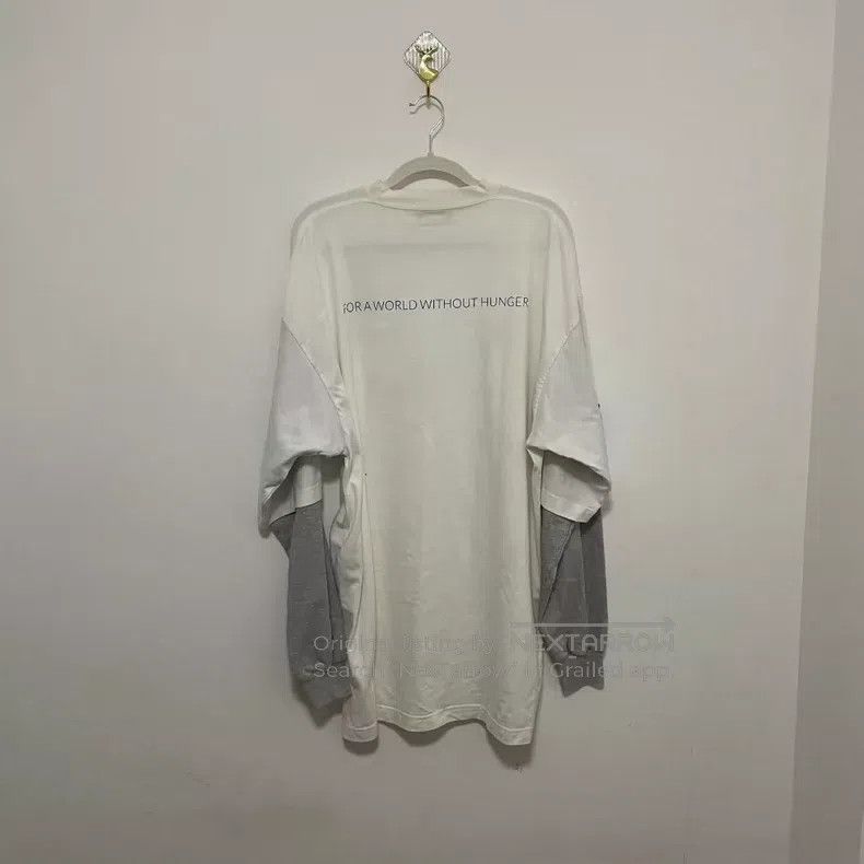 Balenciaga Balenciaga White Gray WFP Food Program Joint Long Sleeve F Size US S / EU 44-46 / 1 - 2 Thumbnail