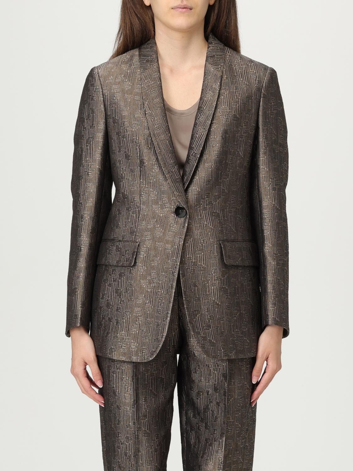 Giorgio Armani Giorgio Armani Jacket Woman Charcoal Size S / US 4 / IT 40 - 1 Thumbnail