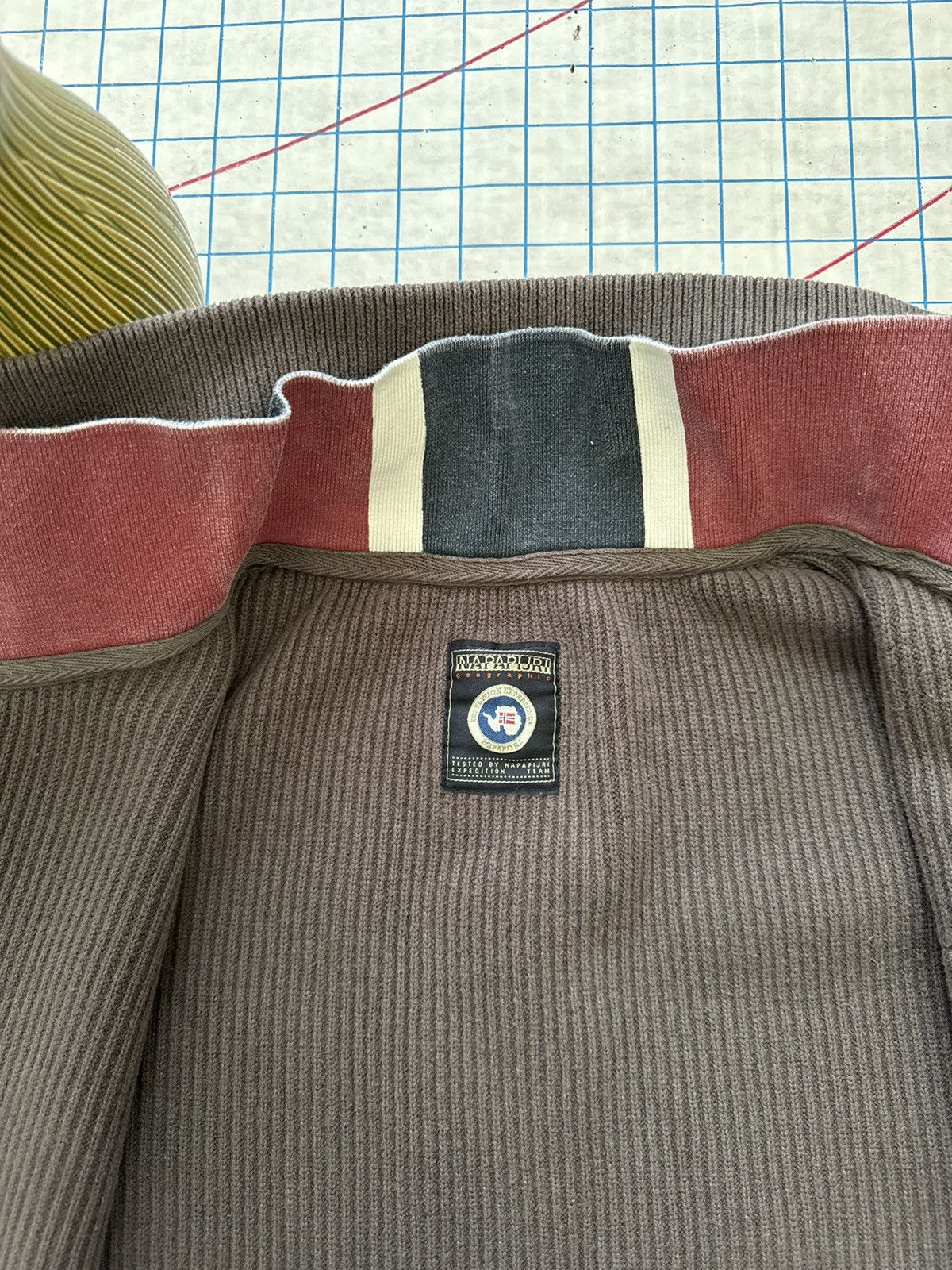 Napapijri Napapjiri Brown Full Zip Ribbed Knit Sweater Size XL Size US XL / EU 56 / 4 - 6 Thumbnail
