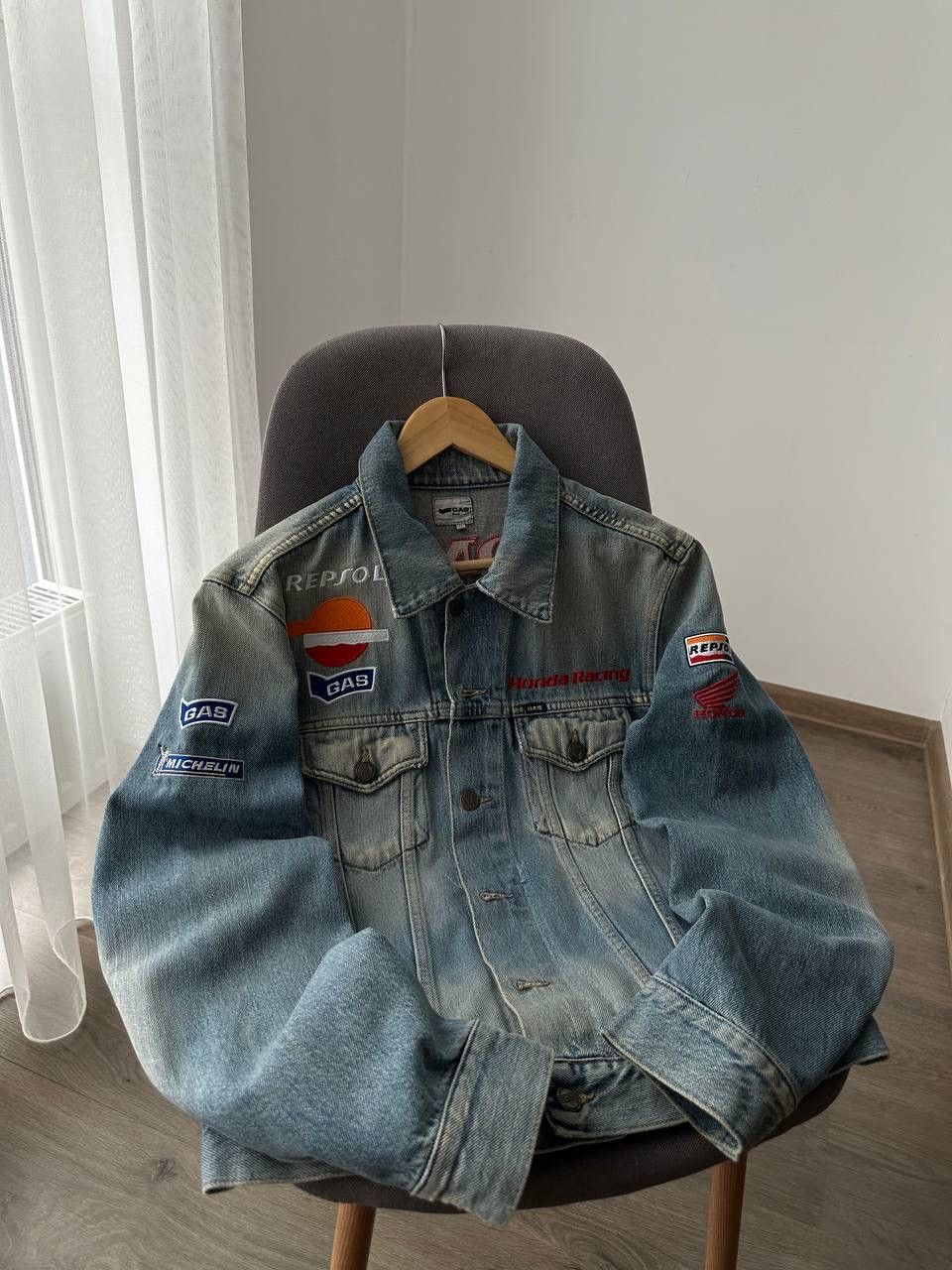 Honda × Vintage Vintage Honda Repsol GAS Racing Denim Jacket Size US M / EU 48-50 / 2 - 2 Thumbnail