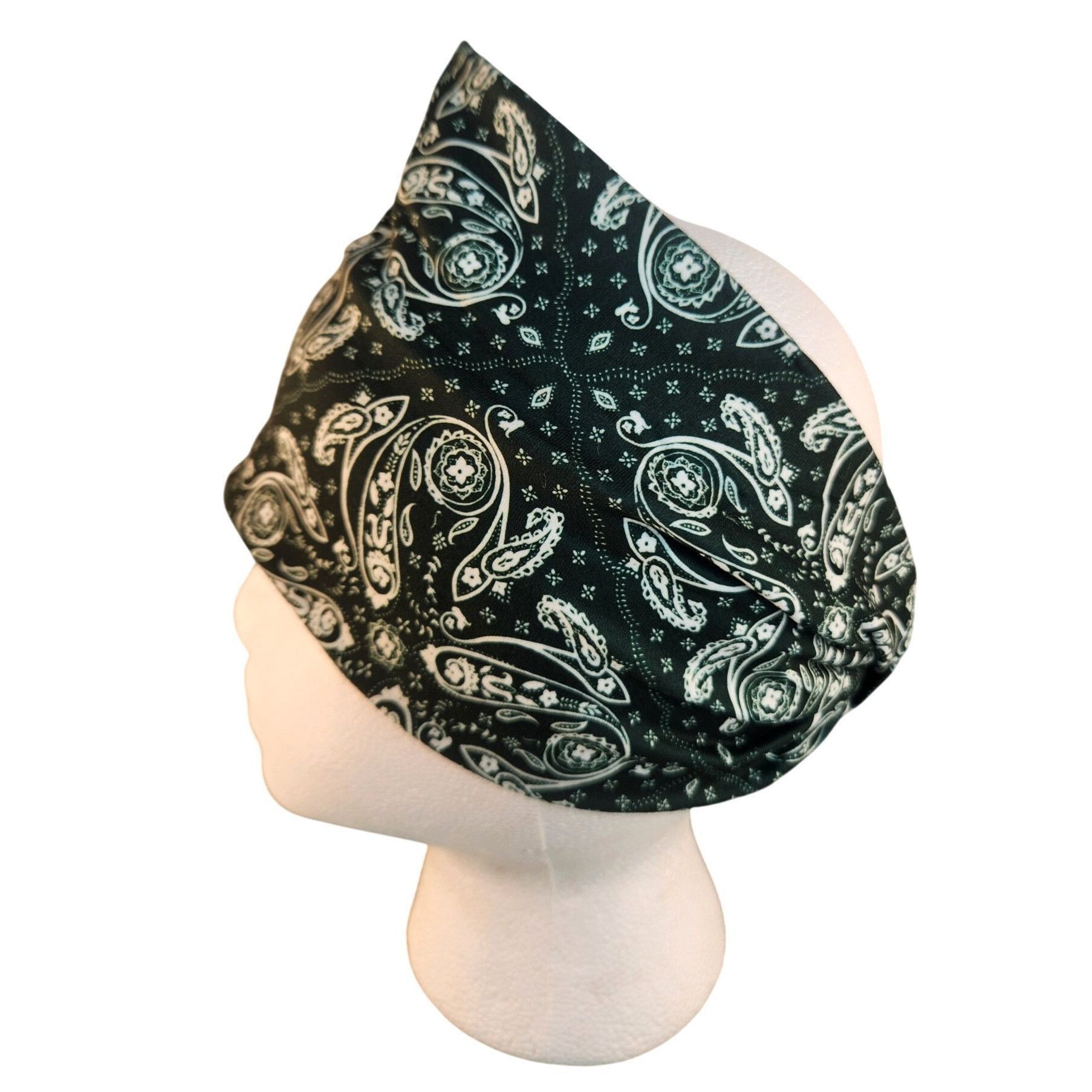 Other Green Paisley Knit Headwrap Hairband Soft Stretchy Headband Size ONE SIZE - 1 Thumbnail