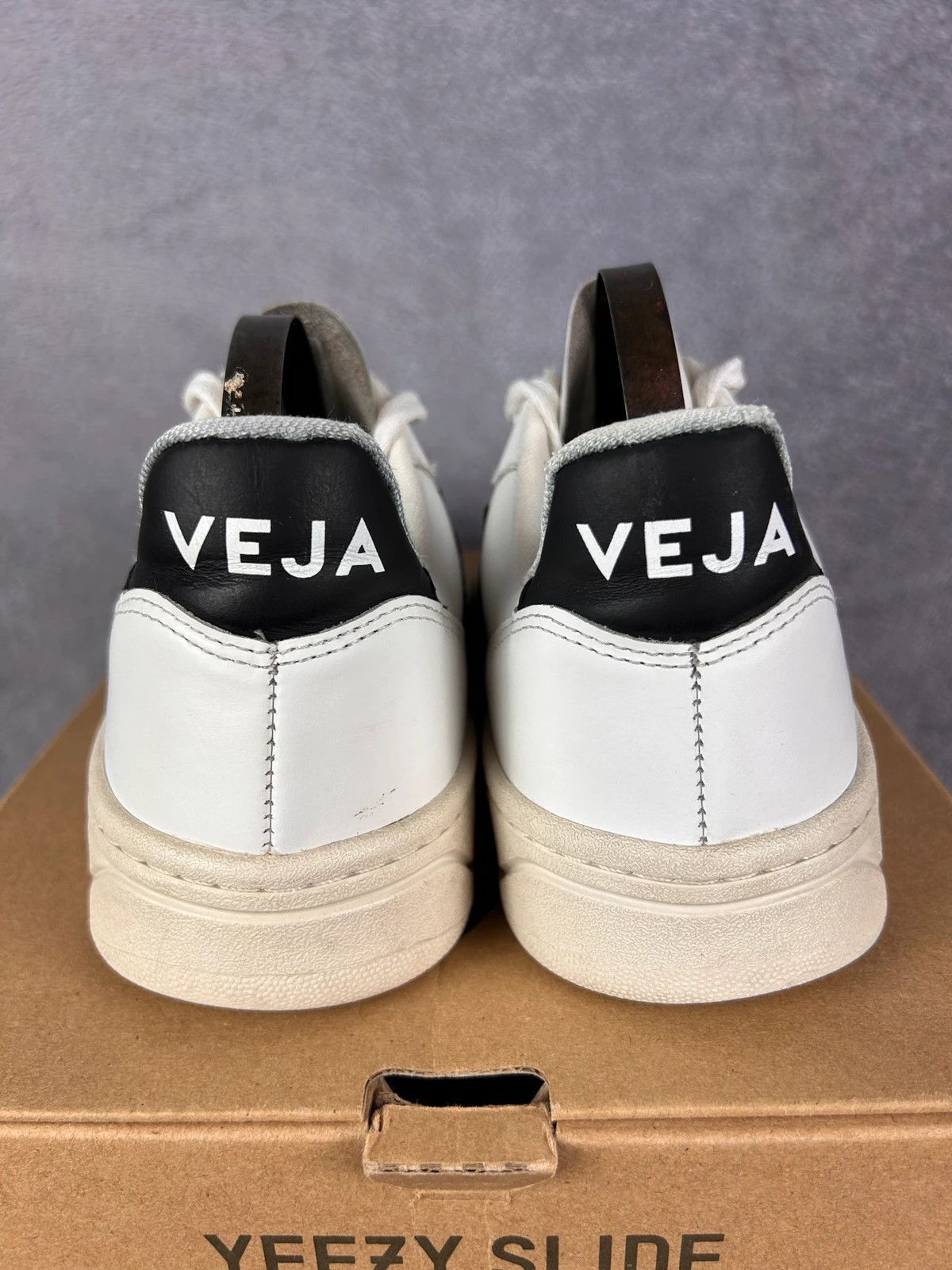 Designer × Veja Wata Veja leather white black sneakers Size US 7 / IT 37 - 3 Thumbnail