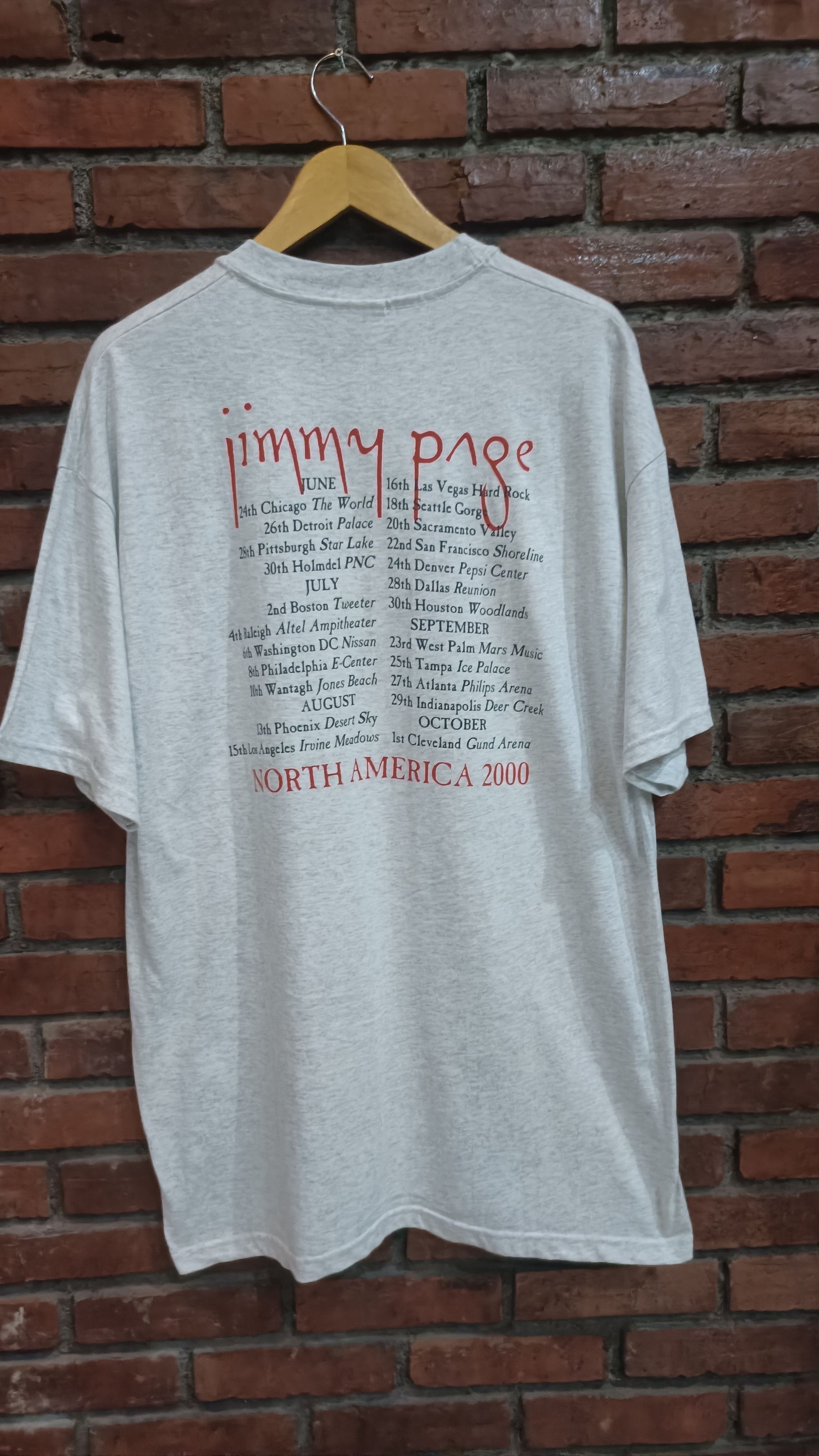 Led Zeppelin × Vintage Vtg 00's zoso Jimmy page tour Size US XL / EU 56 / 4 - 3 Thumbnail