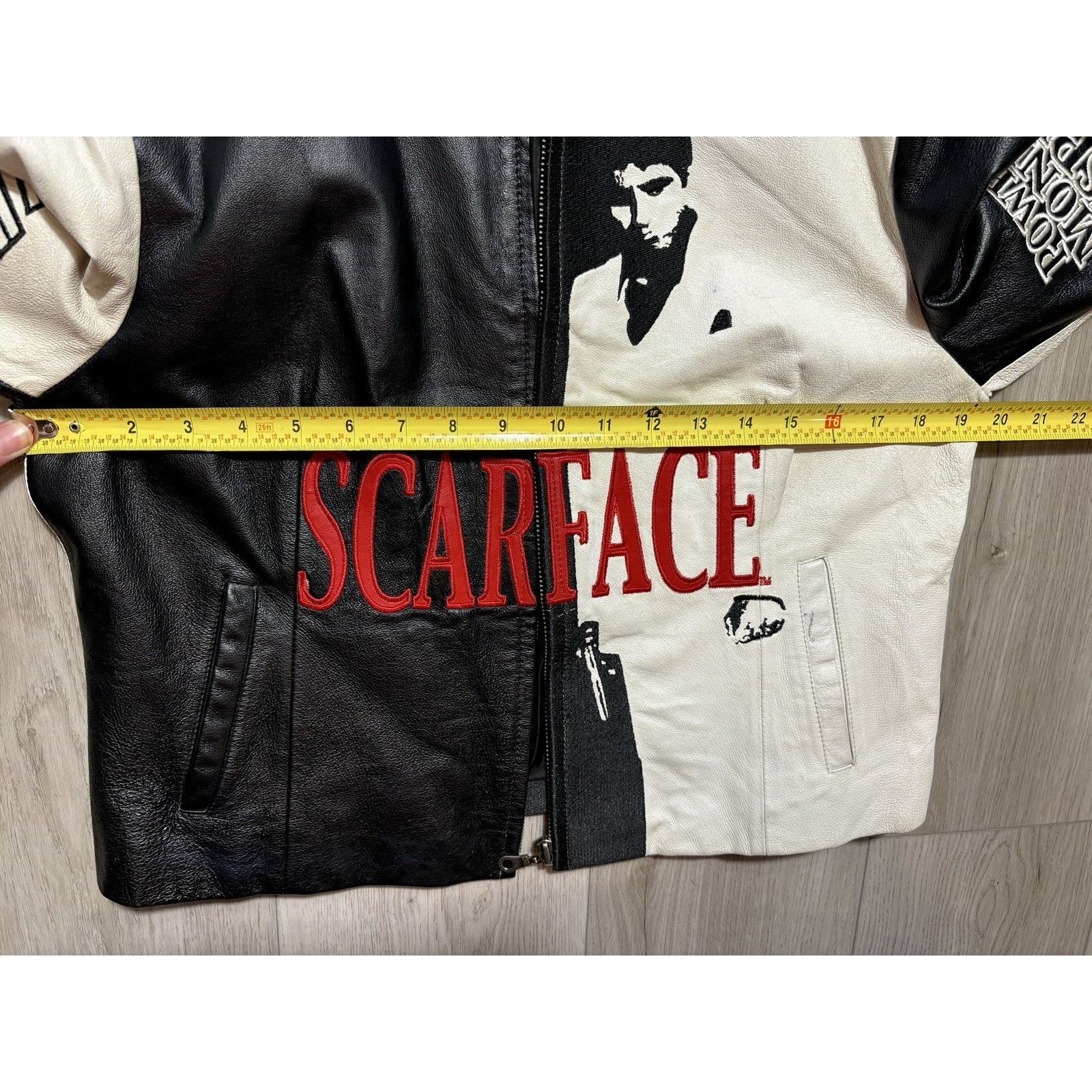 JH Design Scarface Licensed JH Design Leather Jacket Y2K Womens L Size L / US 10 / IT 46 - 22 Thumbnail