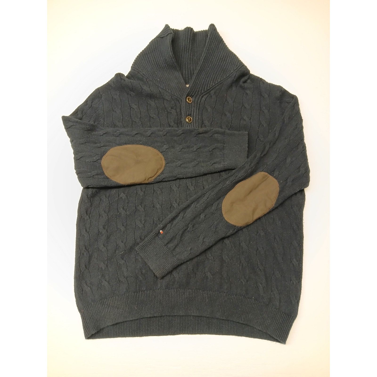 Tommy Hilfiger Tommy Hilfiger (XL) Lux Cotton Blue Zip Pull Over Sweatshirt Size US XL / EU 56 / 4 - 1 Thumbnail