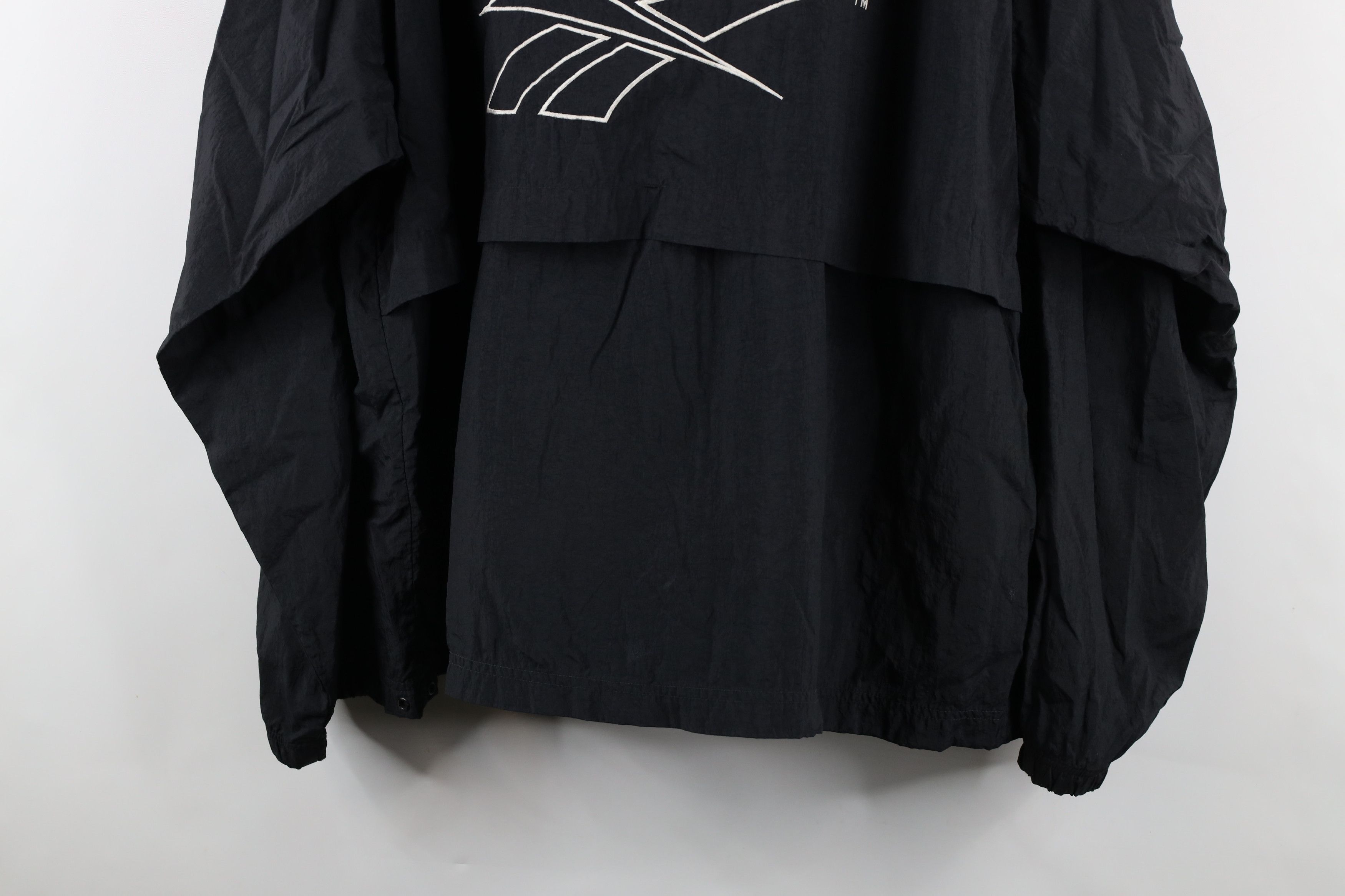 Reebok × Vintage Vintage 90s Reebok Out Full Zip Windbreaker Jacket Black Size US XXL / EU 58 / 5 - 15 Thumbnail
