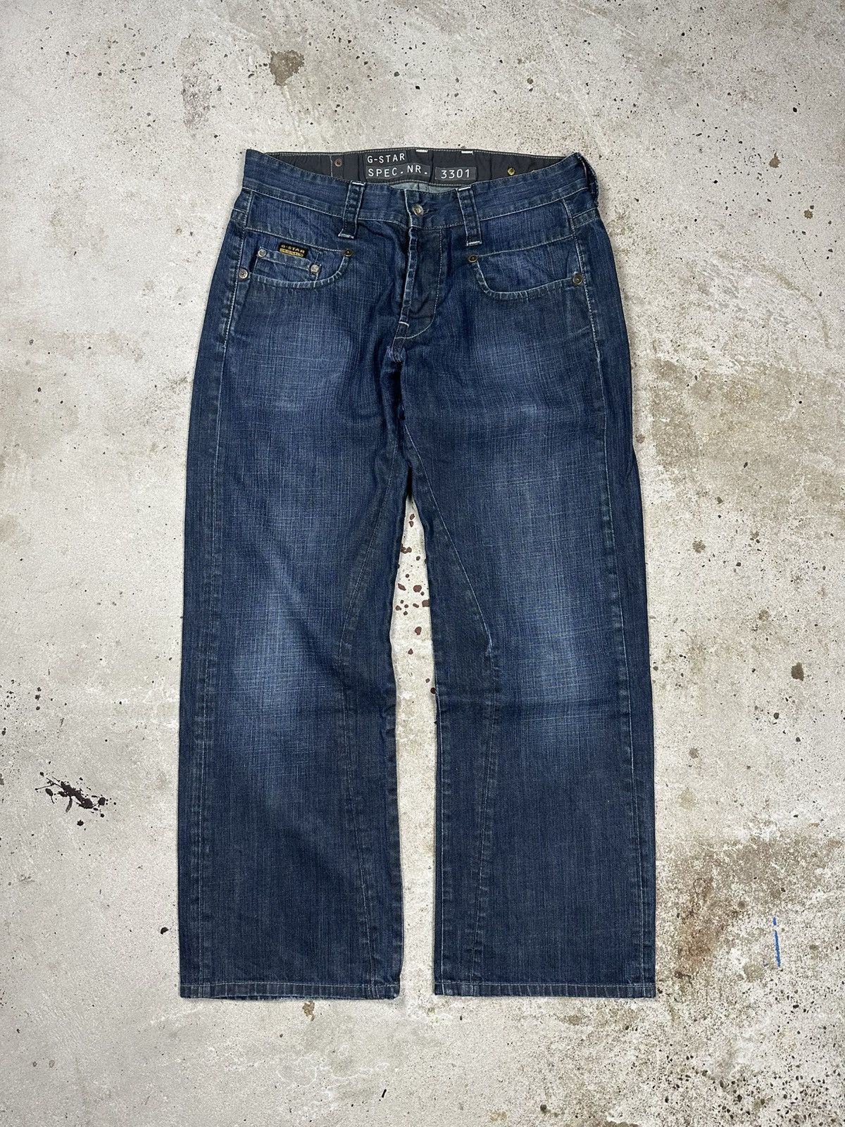 G-Star × Japanese Brand × Vintage Vintage Y2K G Star Raw Baggy Radar Cover Loose Denim Pants Size US 32 / EU 48 - 1 Thumbnail